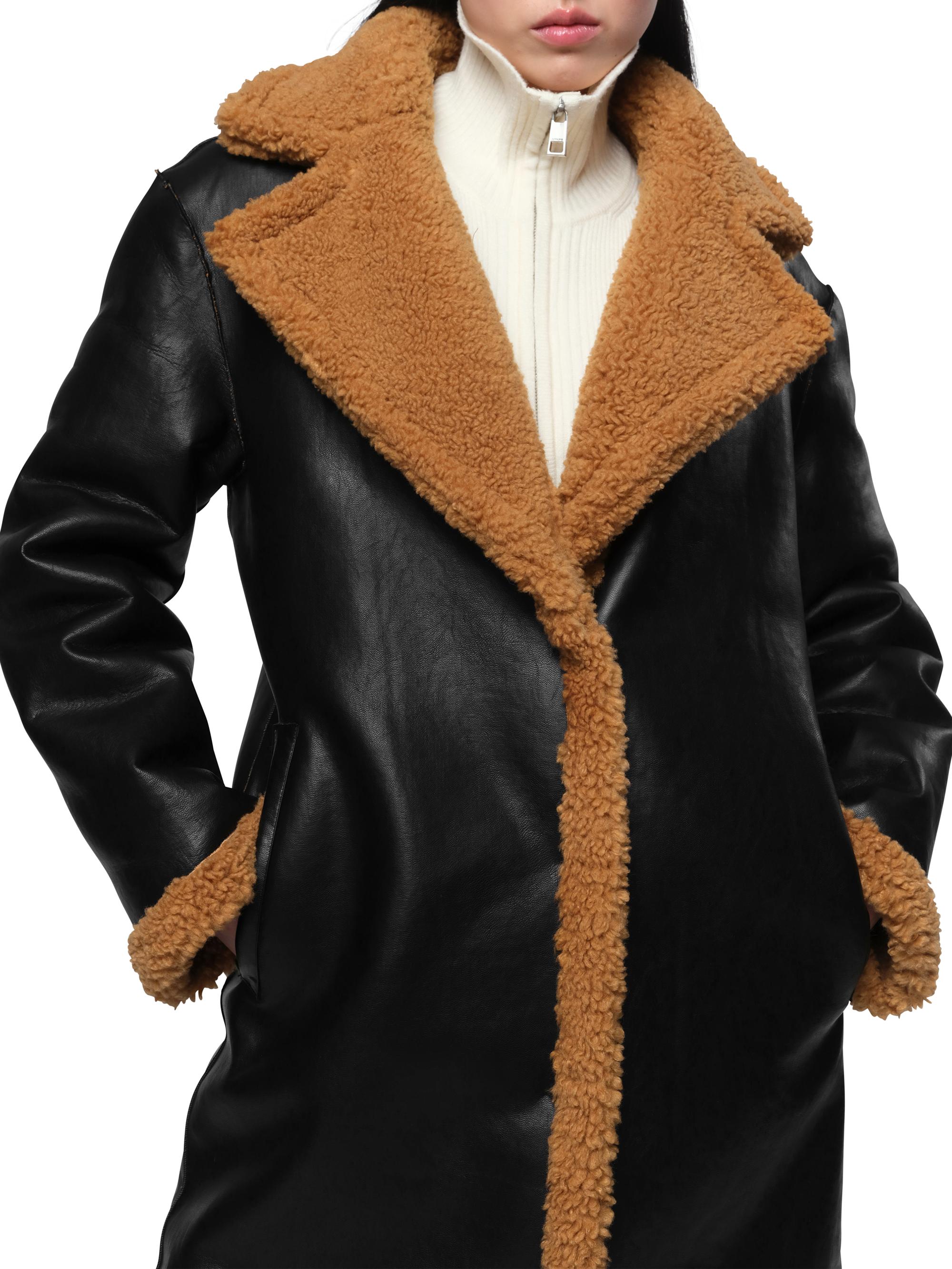 Apparis Anei Faux-Leather & -Shearling Reversible Coat | Saks