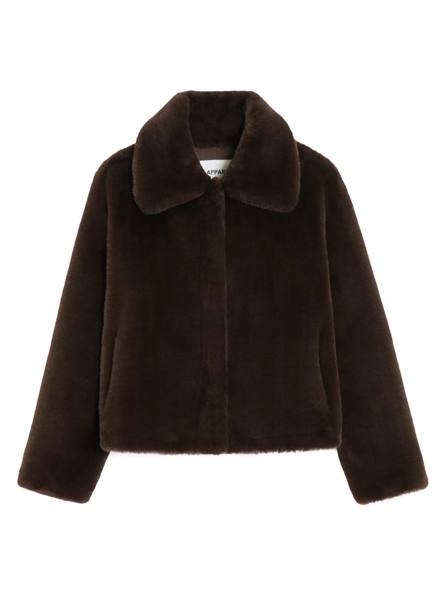 Shop Apparis Elis Faux Fur Cropped Jacket | Saks Fifth Avenue Shop Apparis Elis Faux Fur Cropped Jacket | Saks Fifth Avenue