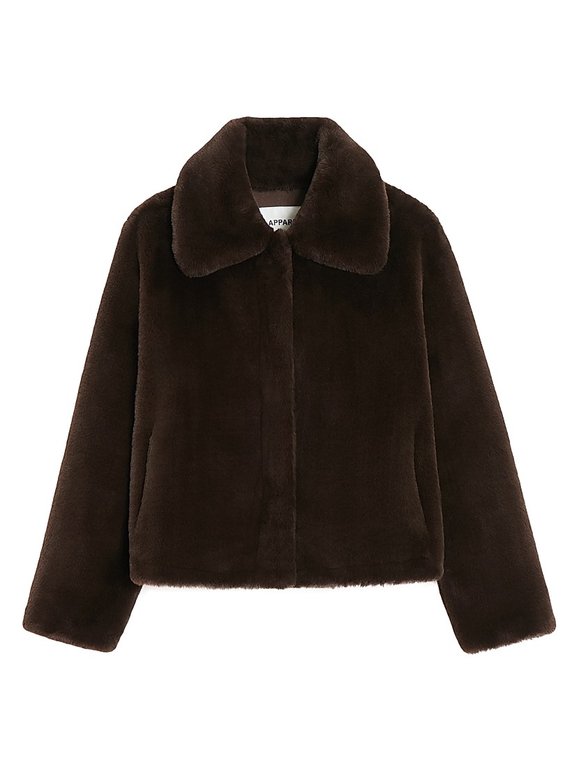 Shop Apparis Elis Faux Fur Cropped Jacket | Saks Fifth Avenue Shop Apparis Elis Faux Fur Cropped Jacket | Saks Fifth Avenue