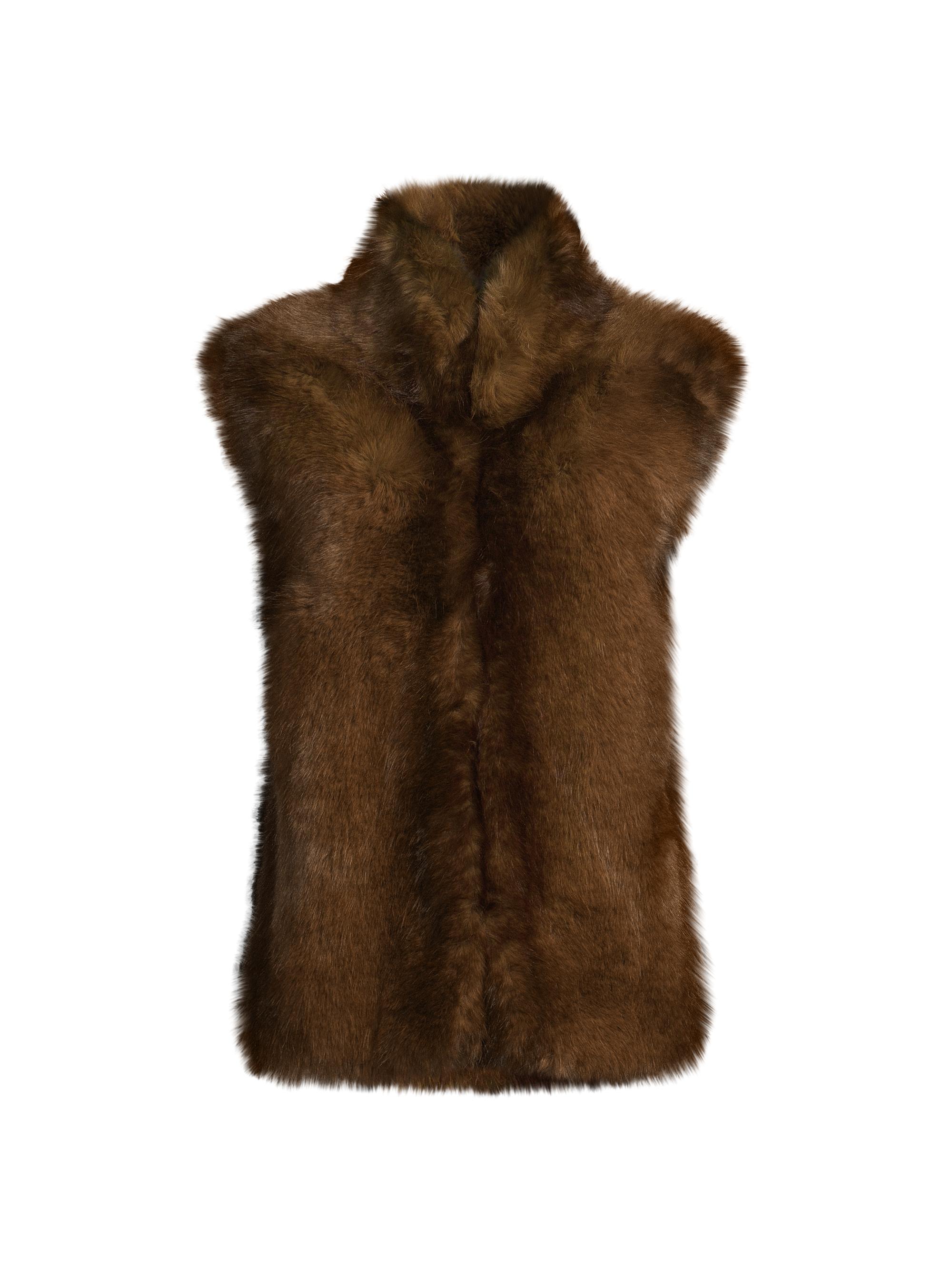 Apparis Women's Laila Faux-Fur Sleeveless Vest - Mink