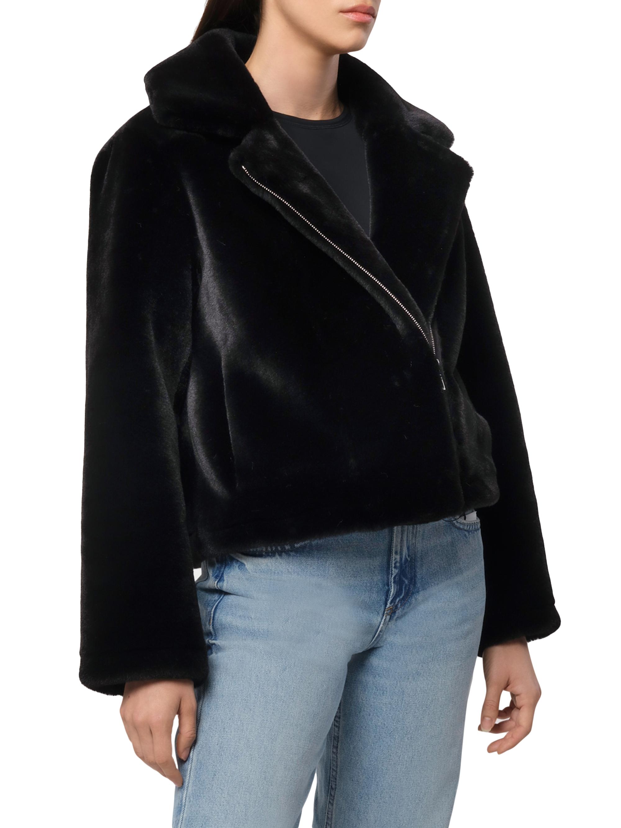 Apparis Dahlia Faux Fur Biker Jacket | Saks Fifth Avenue