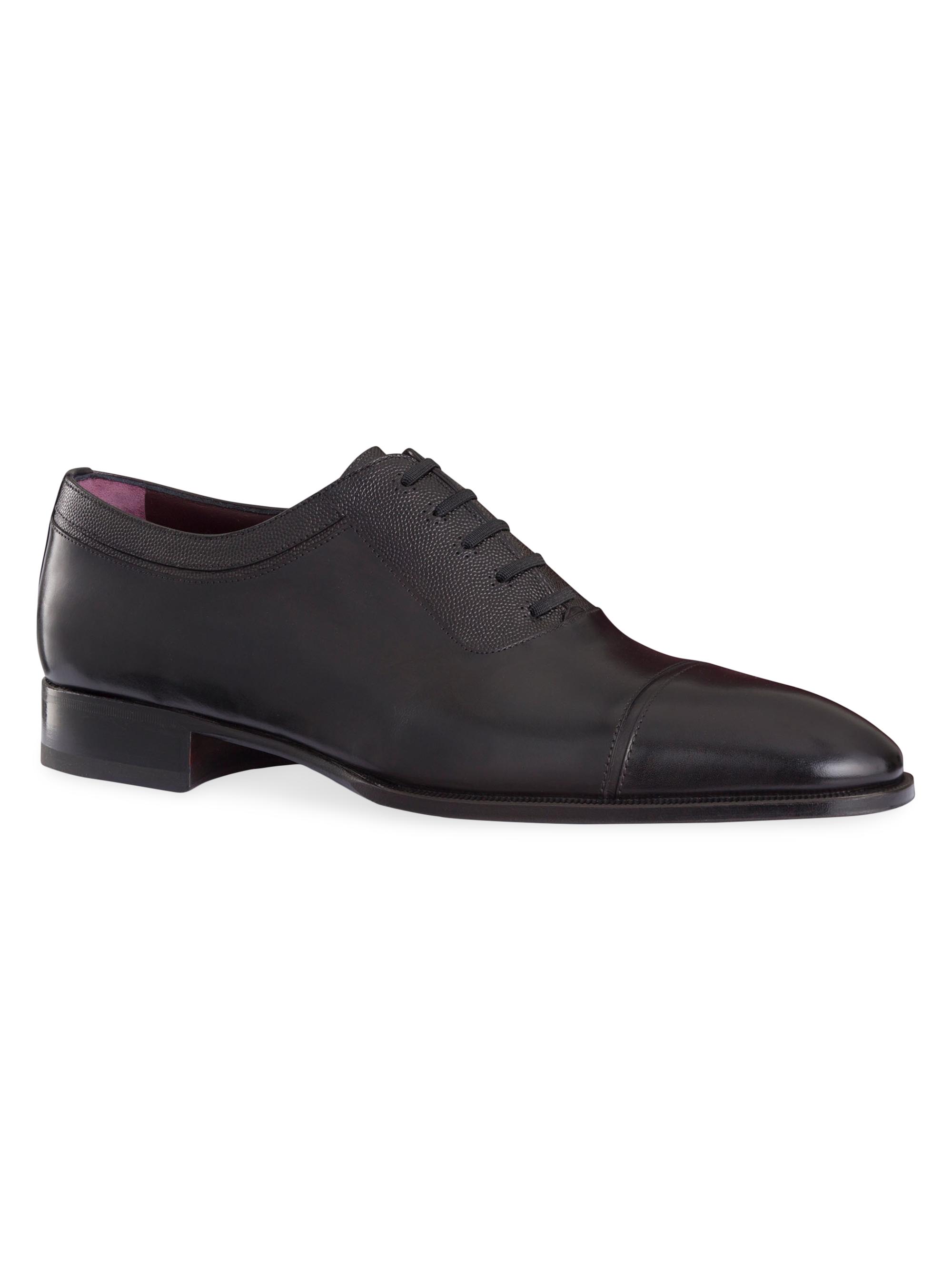 Stefano Ricci Men's Calfskin Oxford Shoes - Black