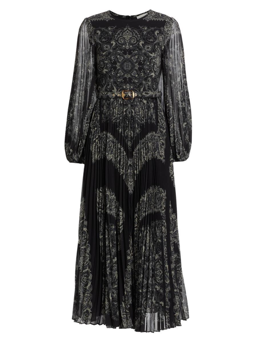 Zimmermann Sunray Paisley Belted Midi-Dress | Saks Fifth Avenue