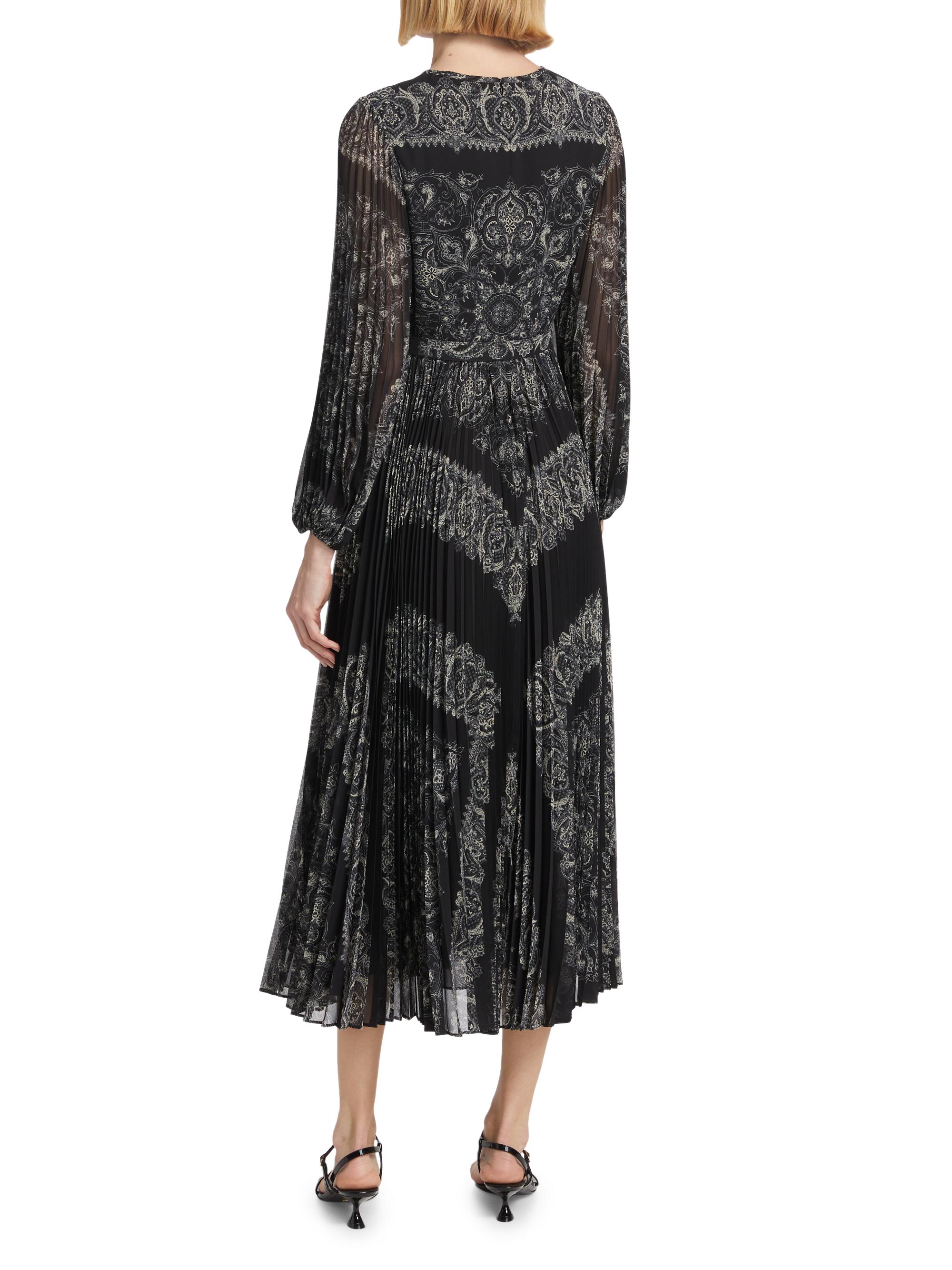 knee length dresses for ladies sunray pleat midi dress main image 0