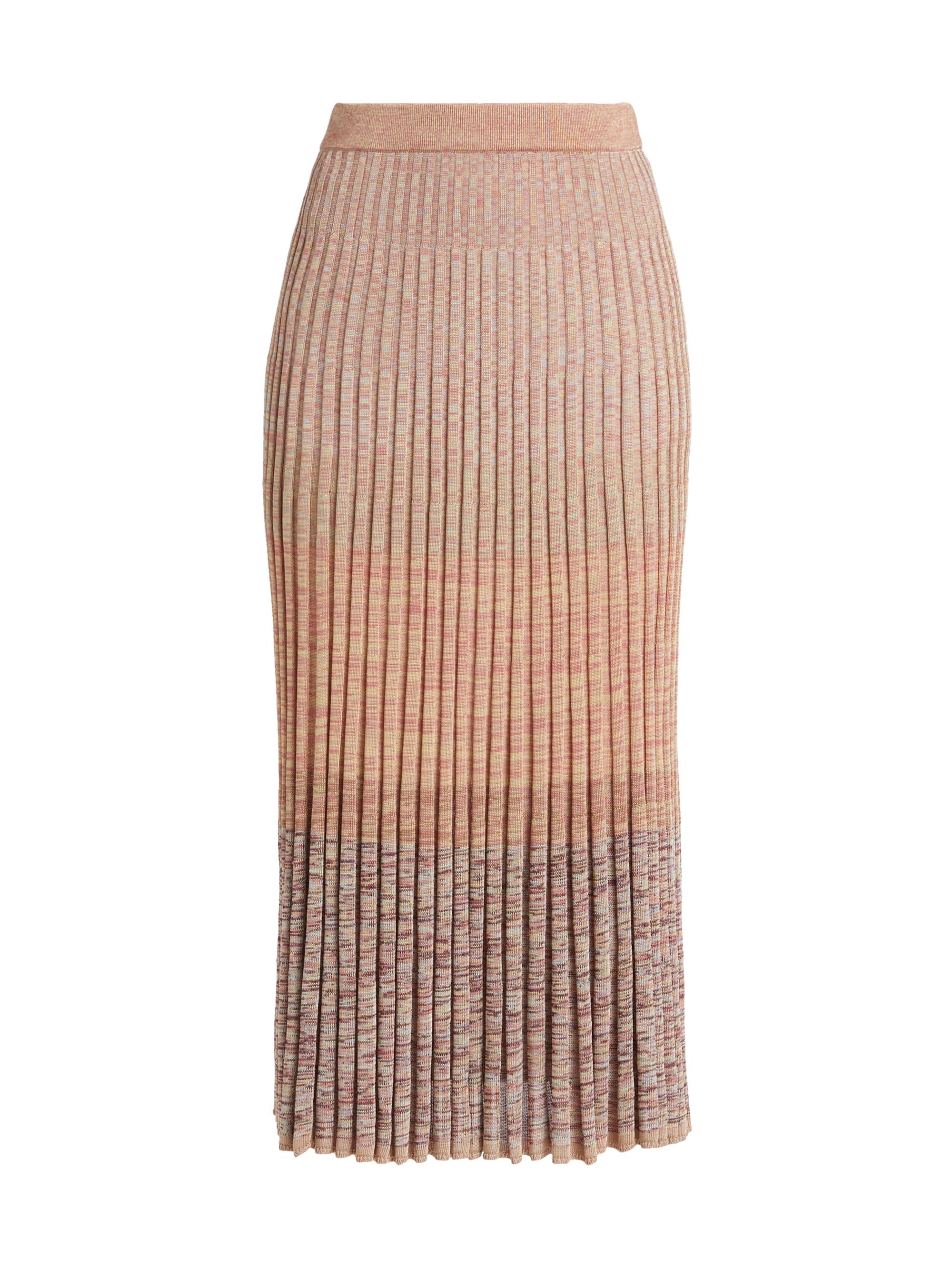 Zimmermann Women's Story One Pleated Knit Midi-Skirt - Pink Multi