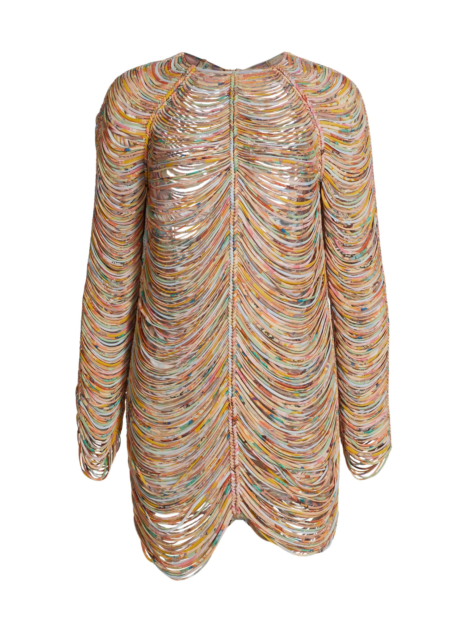 Zimmermann Women's Pavilion Rouleau Long-Sleeve Minidress - Mixed Eden