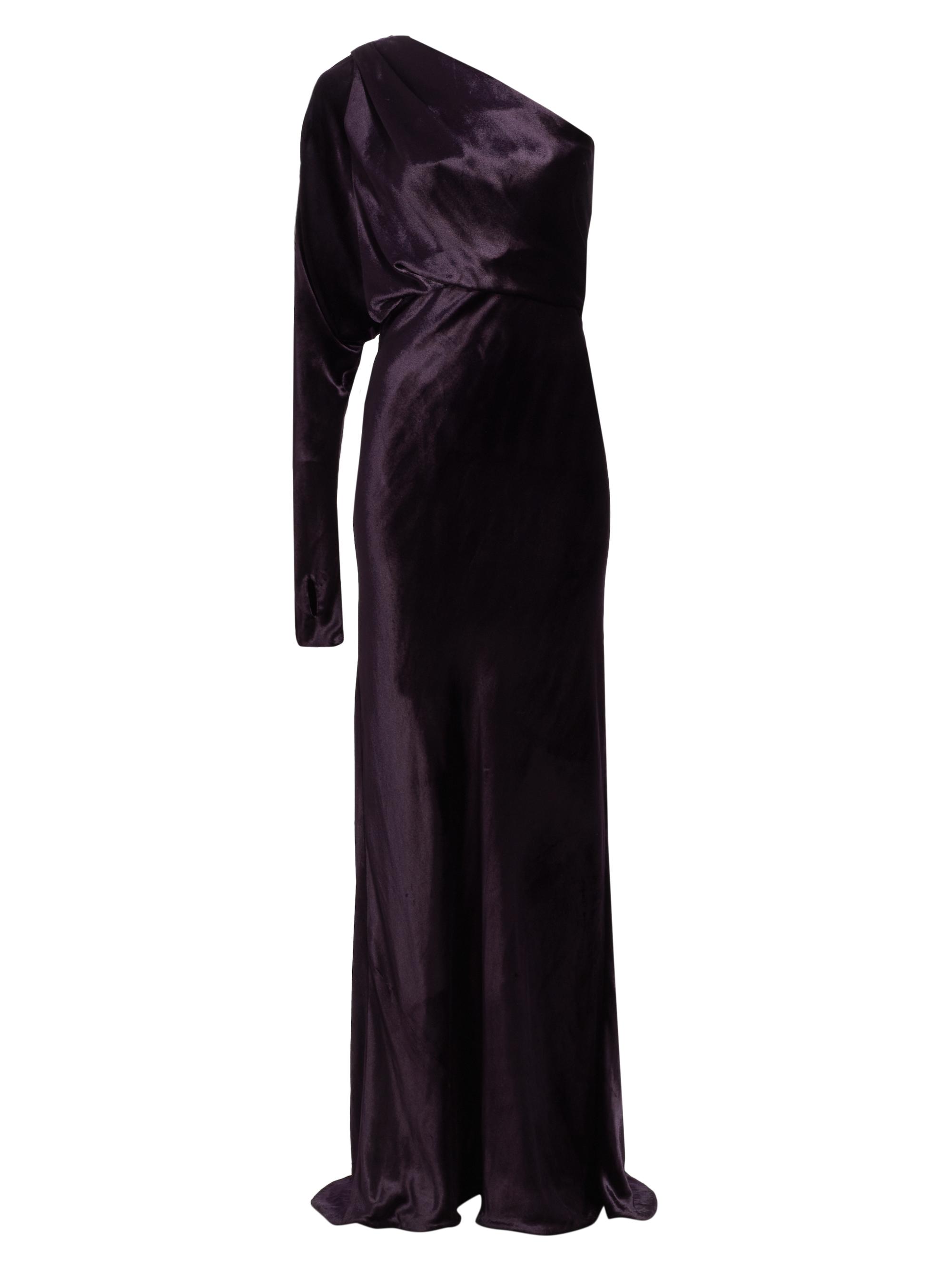 Zimmermann Asymmetric Velvet One-Shoulder Gown | Saks Fifth Avenue