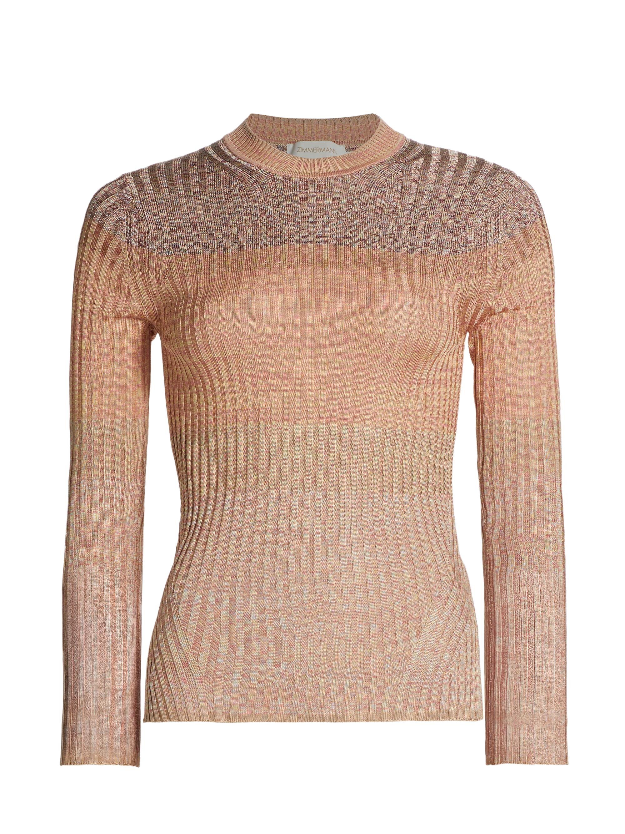 Zimmermann Women's Story One Three-Quarter Sleeve Sweater - Pink Multi