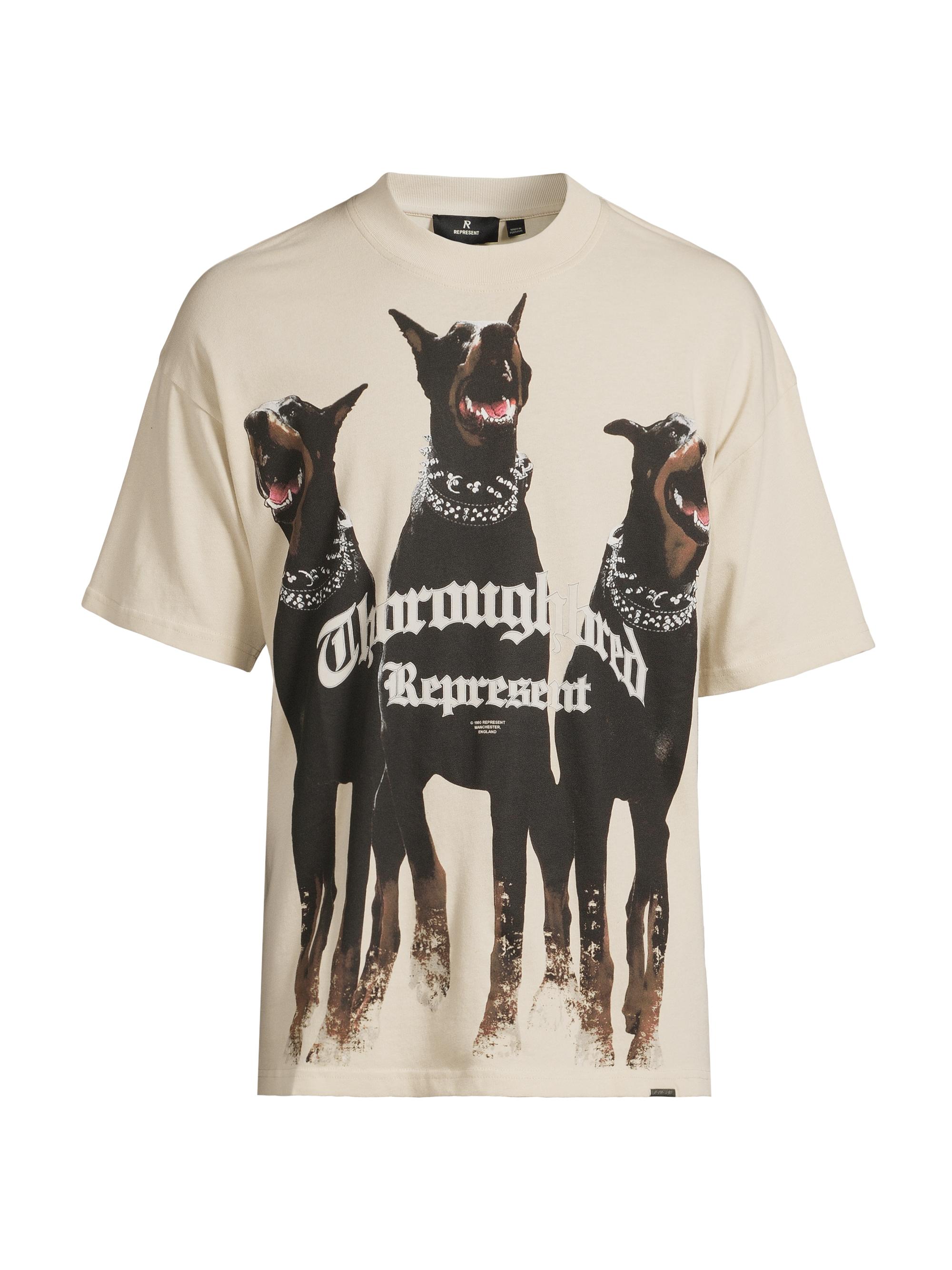 Represent Men's Thoroughbred Logo T-Shirt - Vintage White | Thumbnail 7