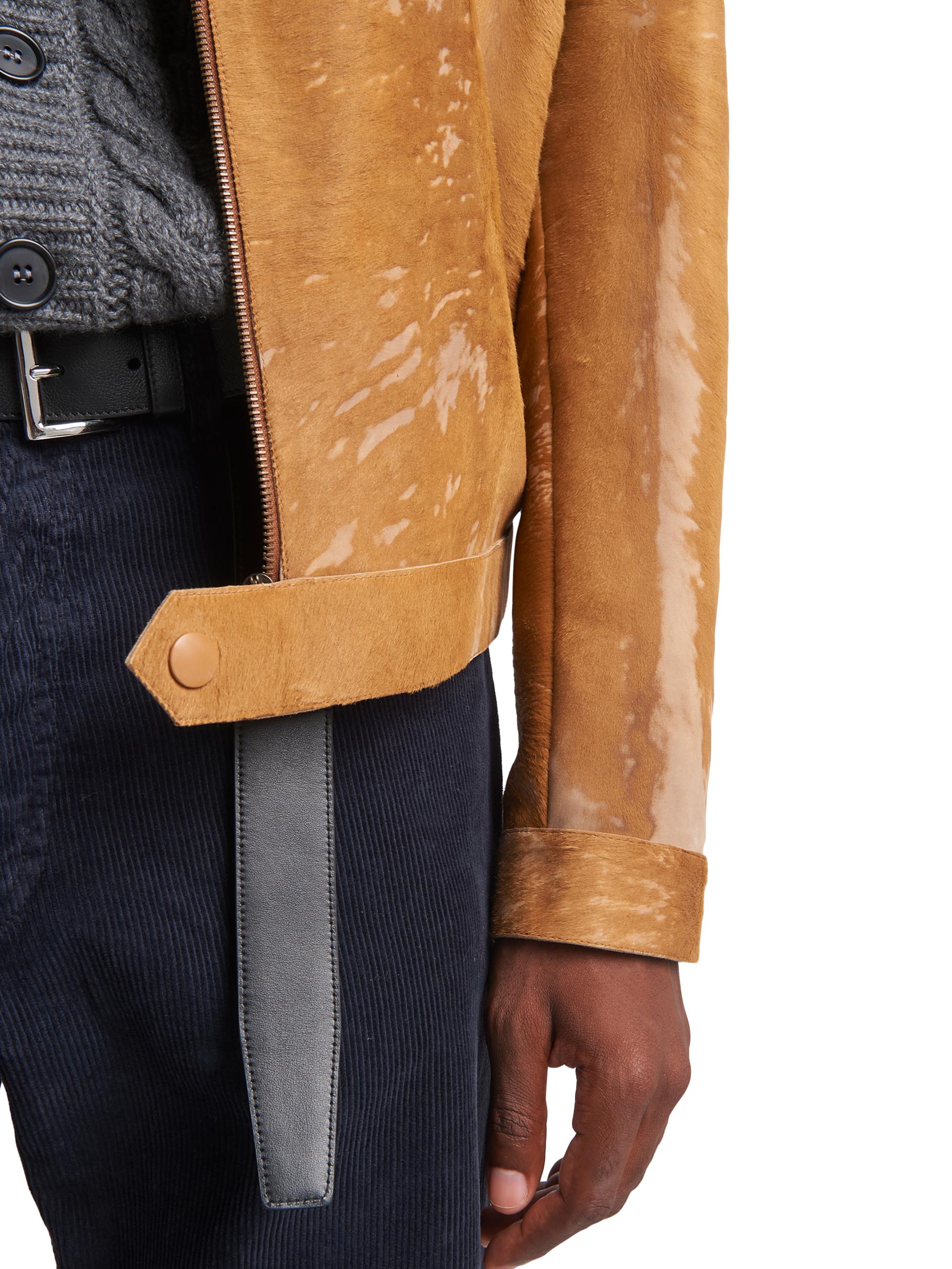 PRADA suede line 消えよ leather mouton jacket