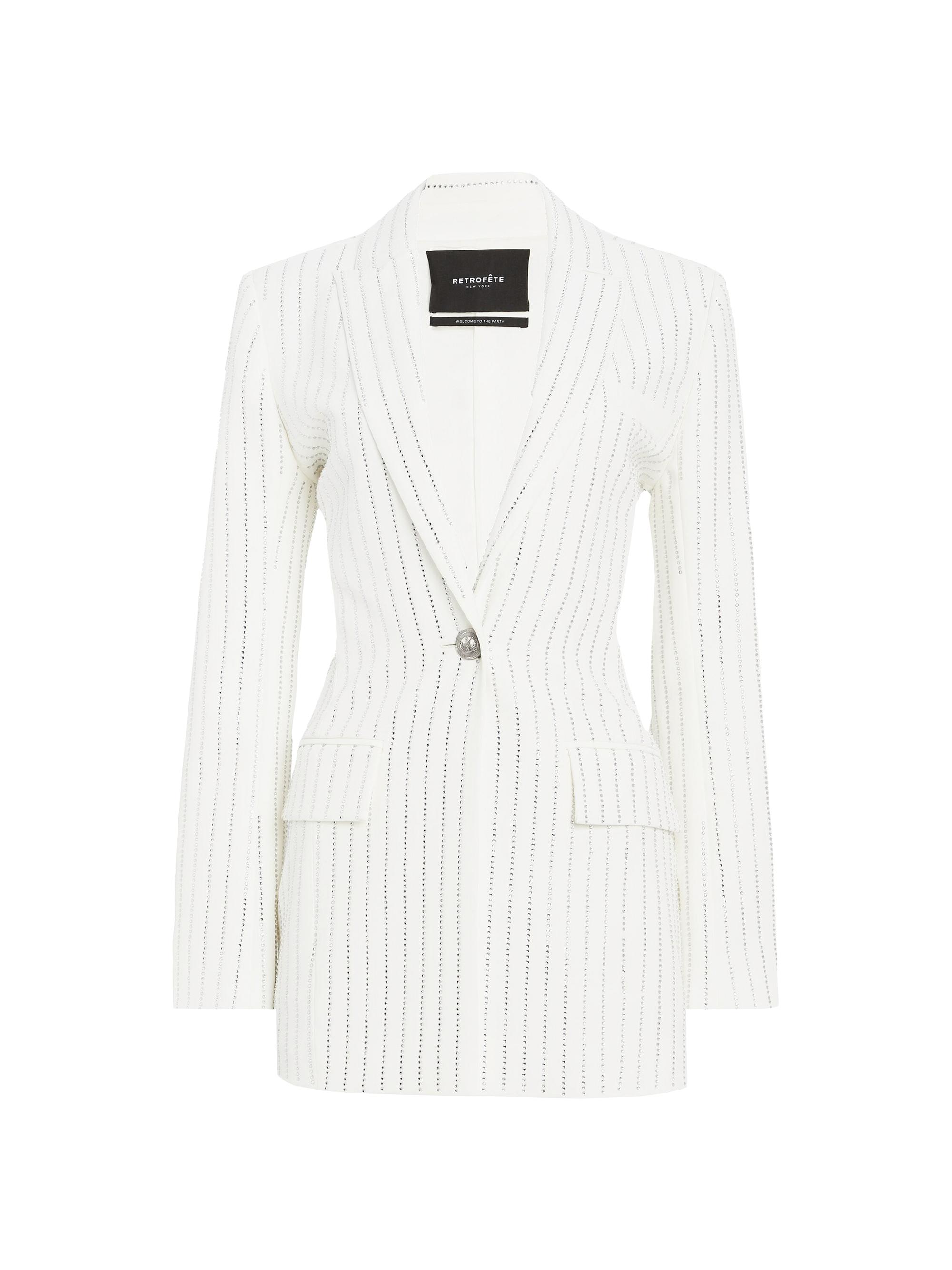 Retrofête Women's Solana Blazer - White