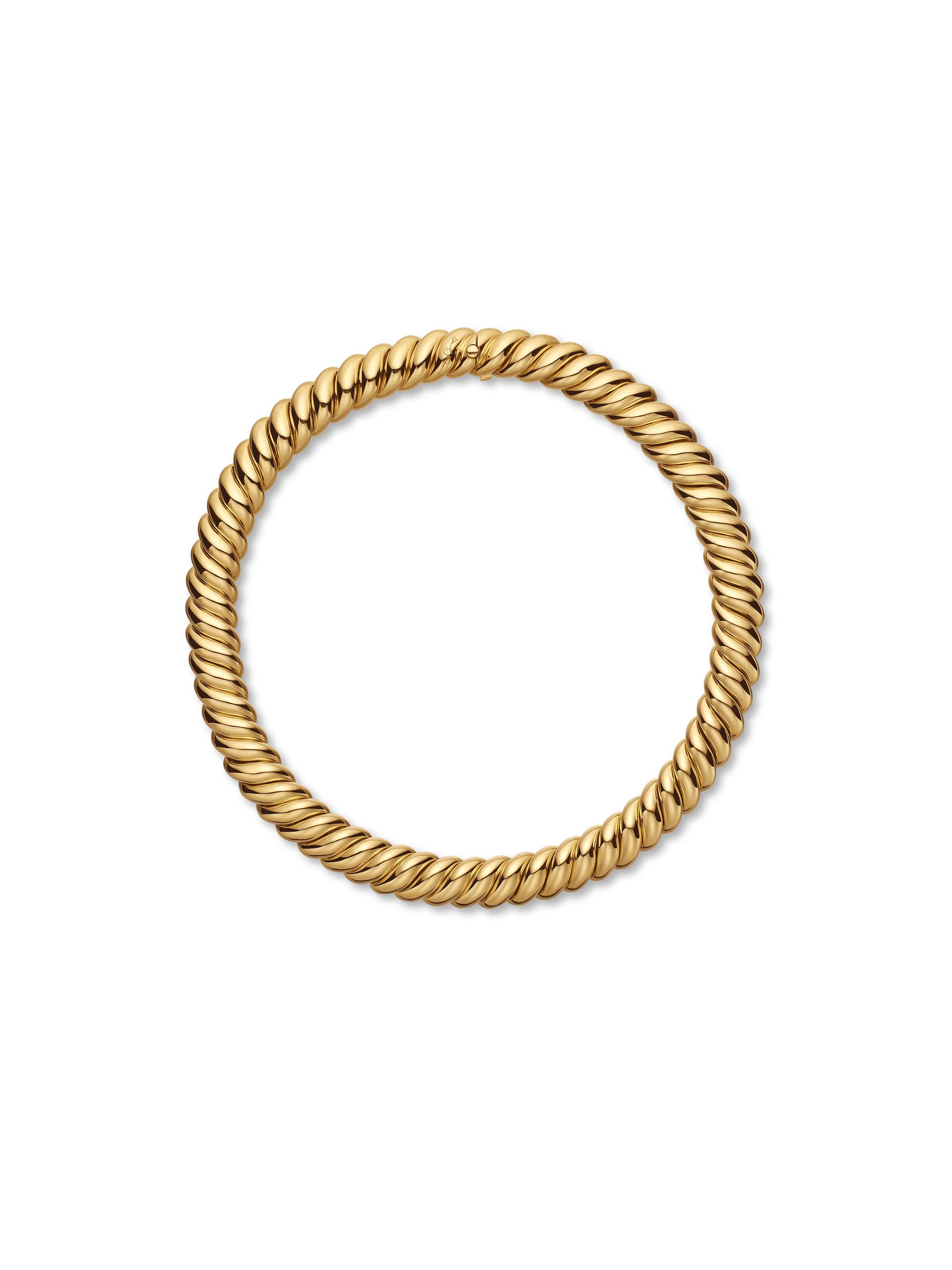 David Yurman Women's Sculpted Cable Necklace in 18K Yellow Gold, 14MM - Gold