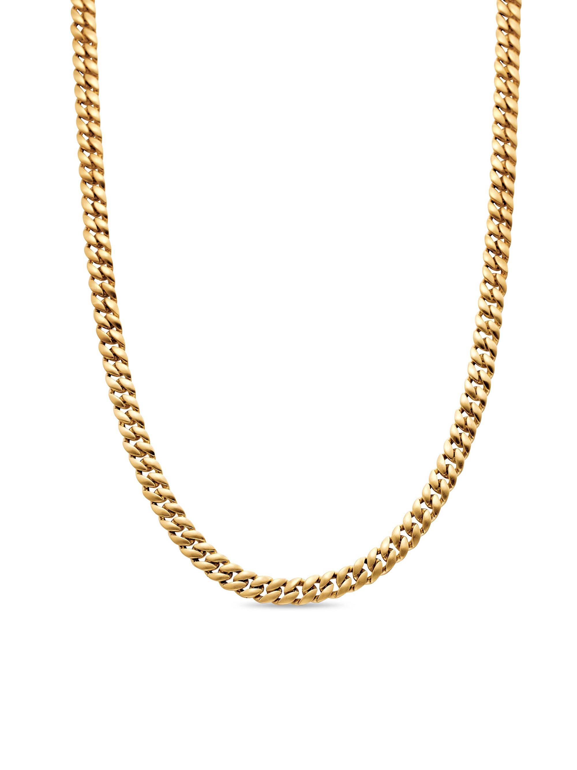 David Yurman Men's Curb Chain Necklace in 18K Yellow Gold, 6MM - Gold