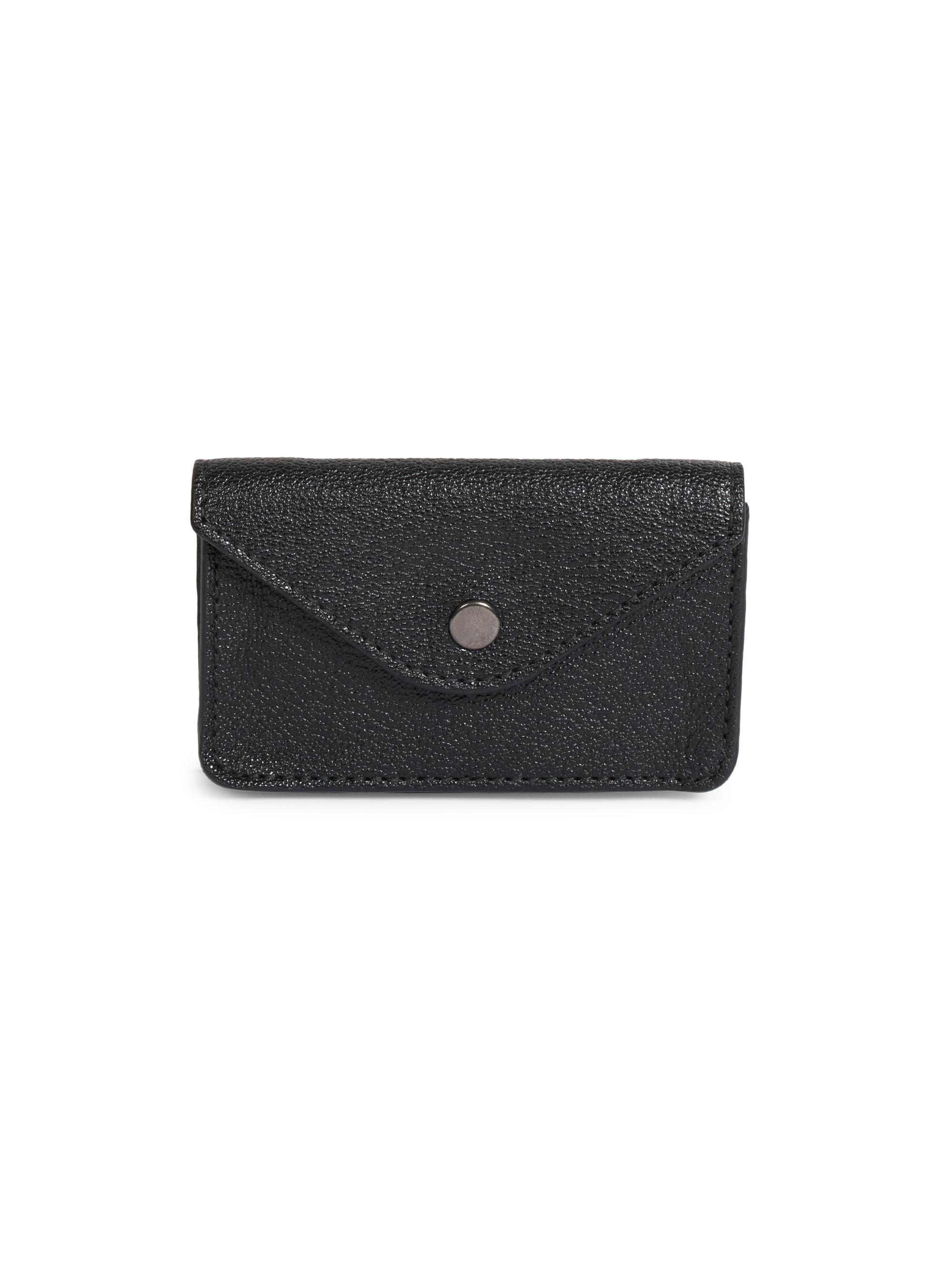 Lemaire Men's Envelope Leather Coin Purse - Black