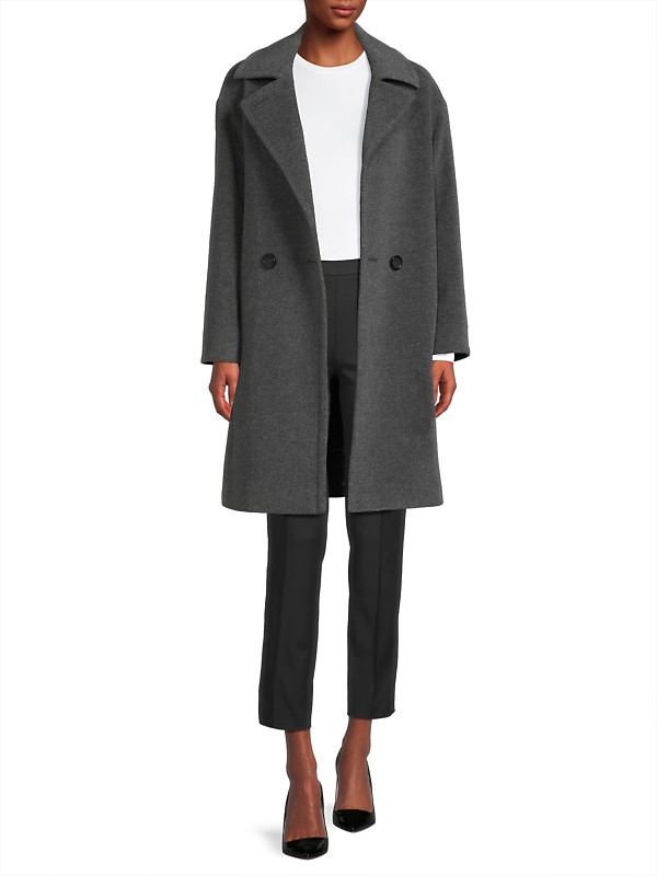 Shop Cinzia Rocca Wool-Cashmere Double-Breasted Coat | Saks Shop Cinzia Rocca Wool-Cashmere Double-Breasted Coat | Saks