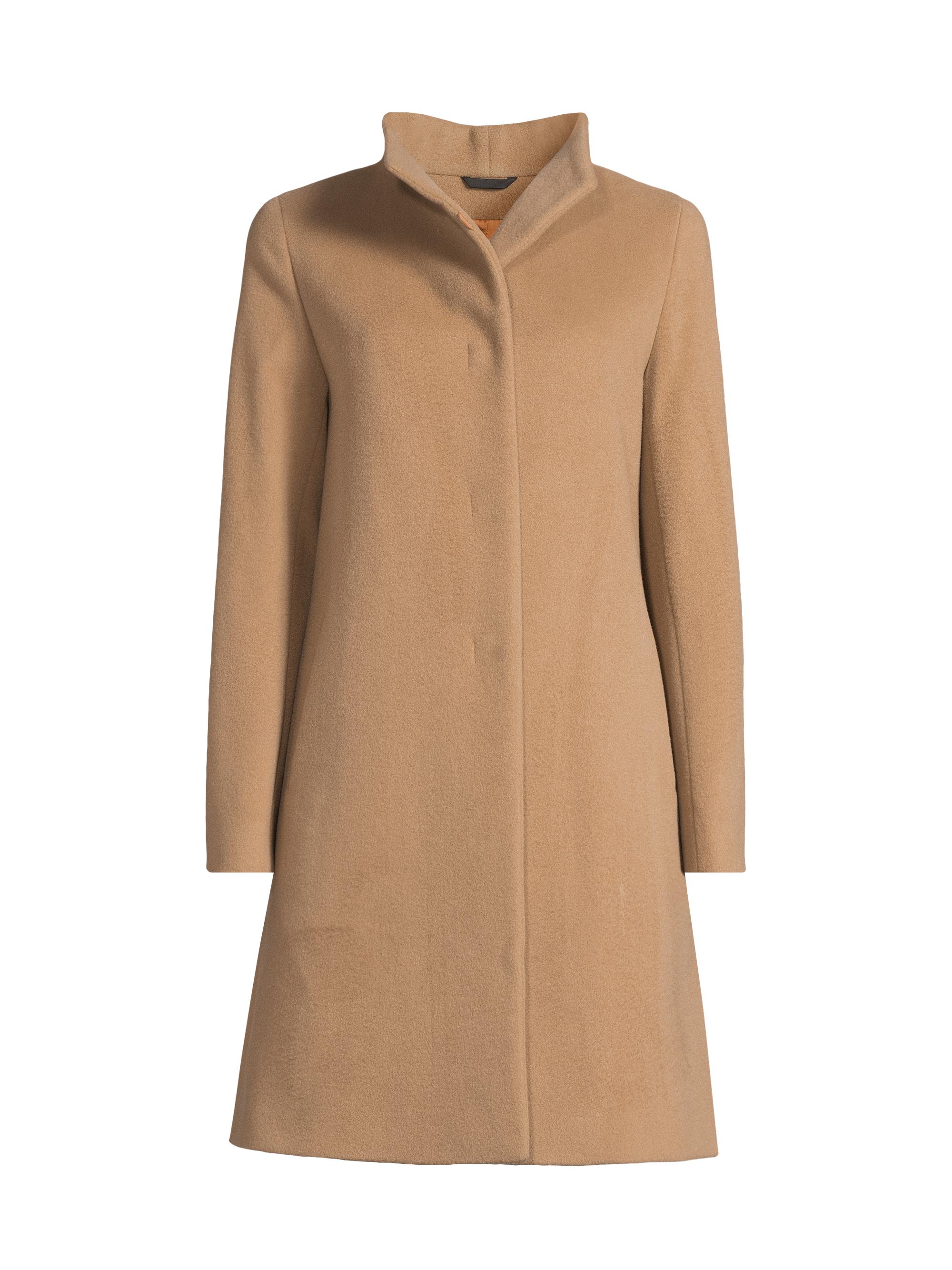 Cinzia Rocca Women's Envelope Collar Wool-Cashmere Coat - Camel