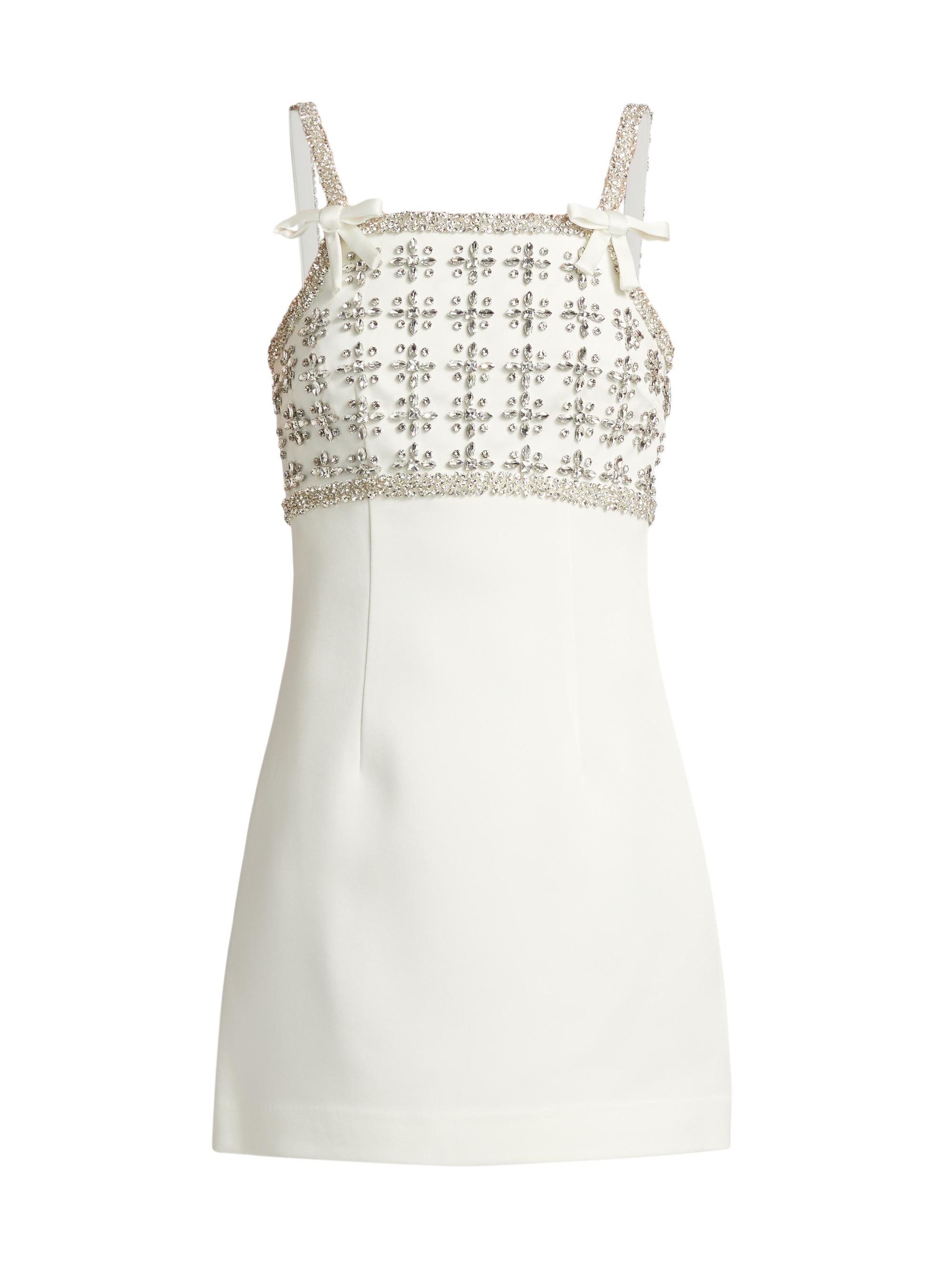 Rebecca Vallance Women's Lia Embellished Crêpe Minidress -