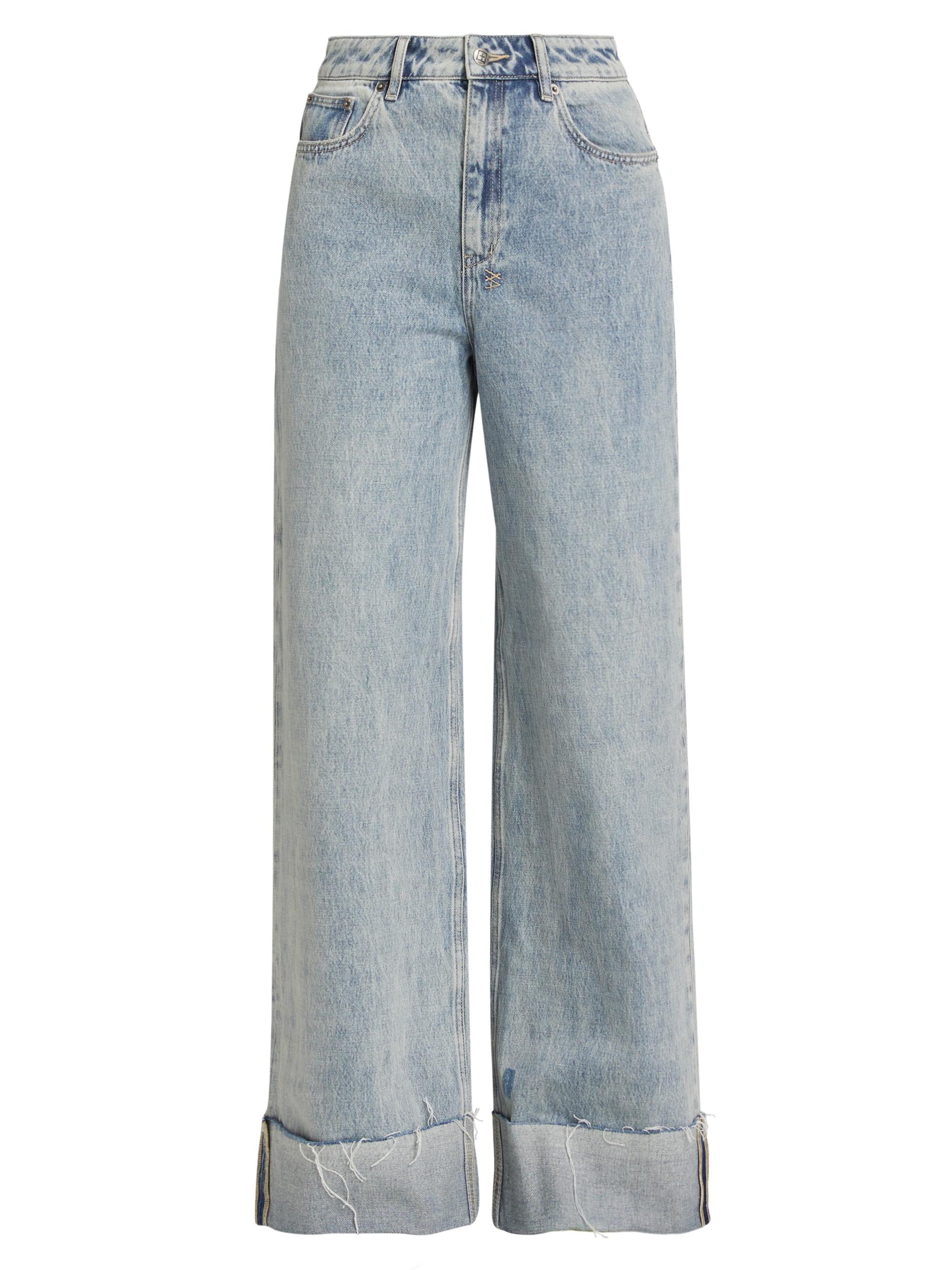 Ksubi Women's Paradise Lost Strider Worn Cuffed High-Rise Jeans - Denim