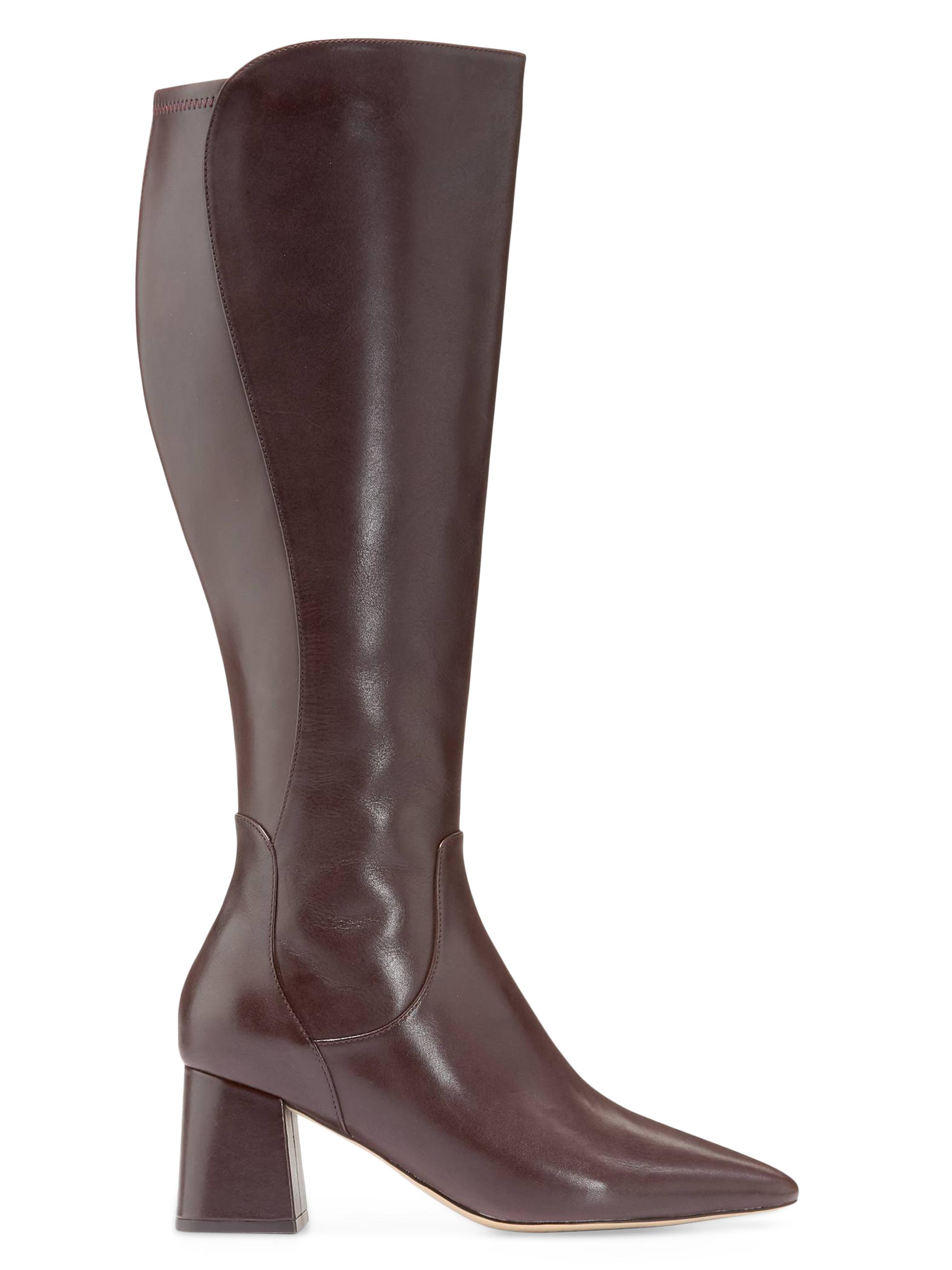 Cole Haan Women's Clarice Tall Leather Boots - Dark Chocolate