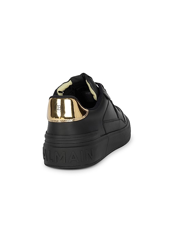 Shop Balmain B-Court Flip Low-Top Leather Sneakers | Saks Shop Balmain B-Court Flip Low-Top Leather Sneakers | Saks