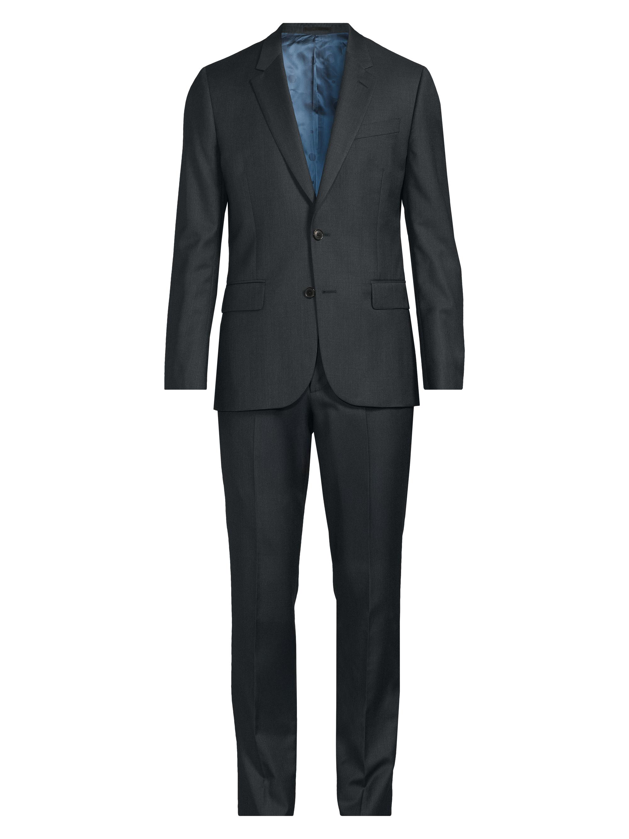 Paul Smith Men's Tailored Fit Two-Button Wool Suit - Petrol Blue