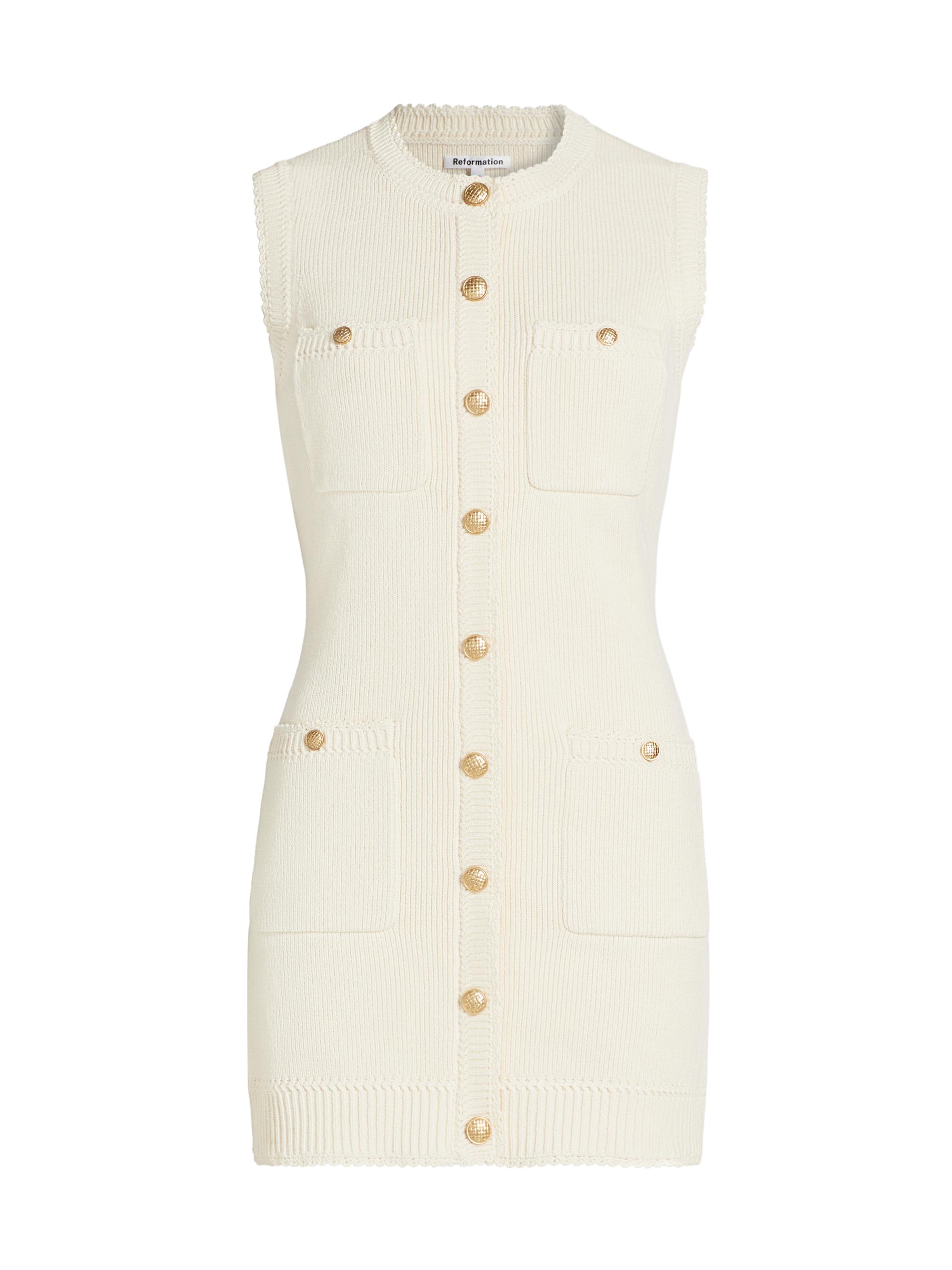 Reformation Women's Catalina Cotton Knit Minidress - Gossamer