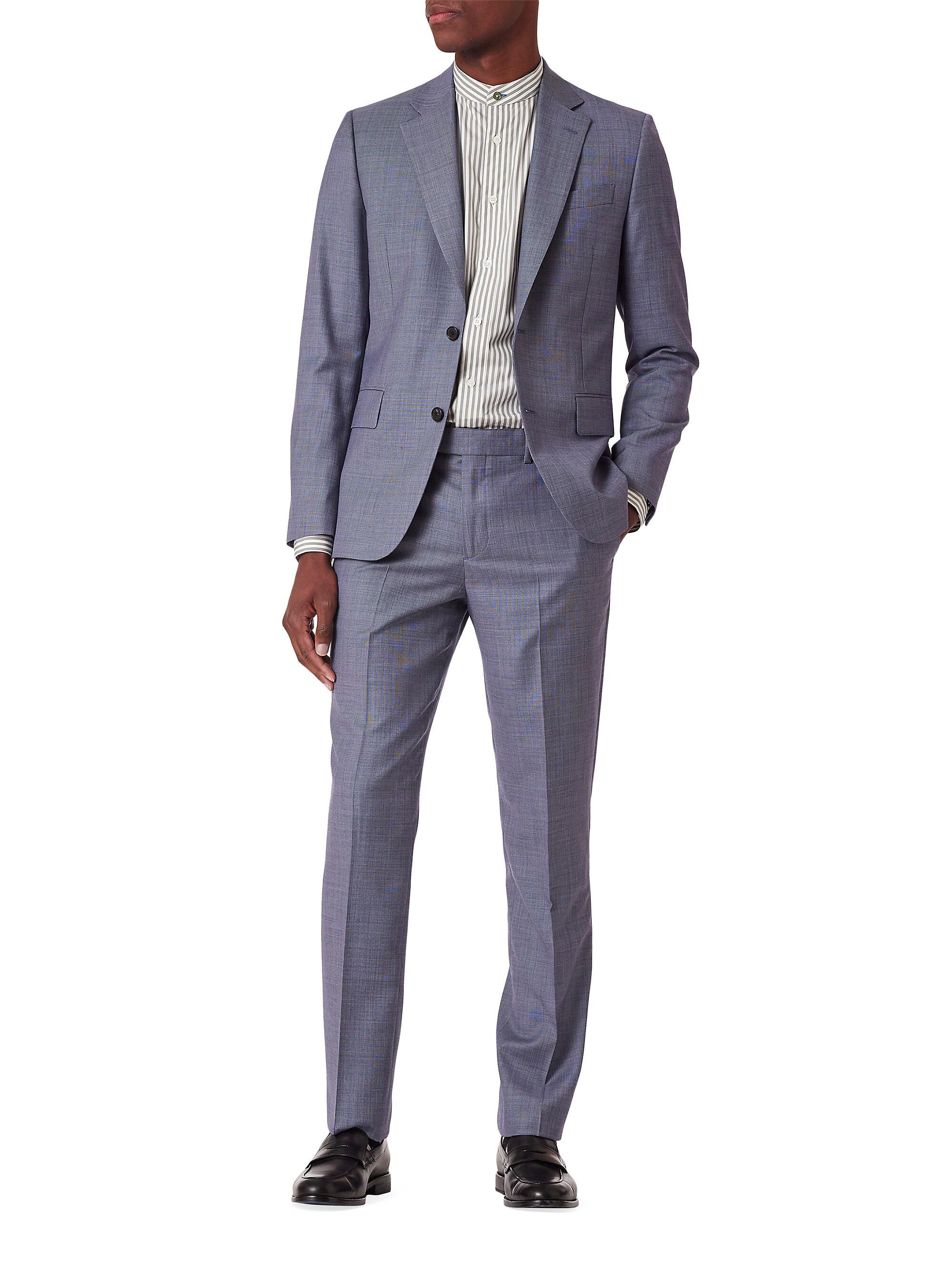 Paul Smith Tailored-Fit Two-Button Wool Suit | Saks Fifth Avenue