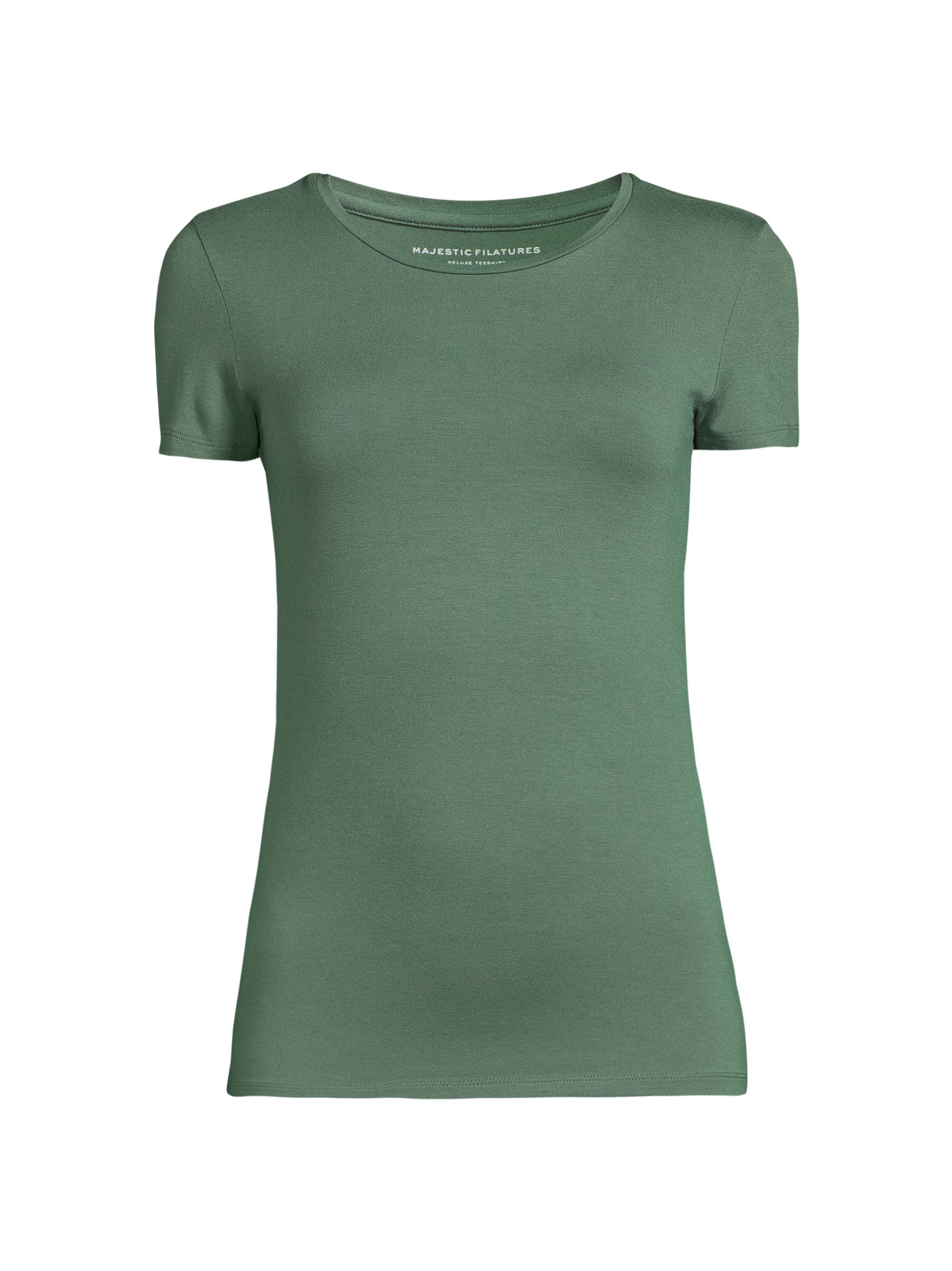Majestic Filatures Women's Soft Touch Crewneck T-Shirt - Malachite