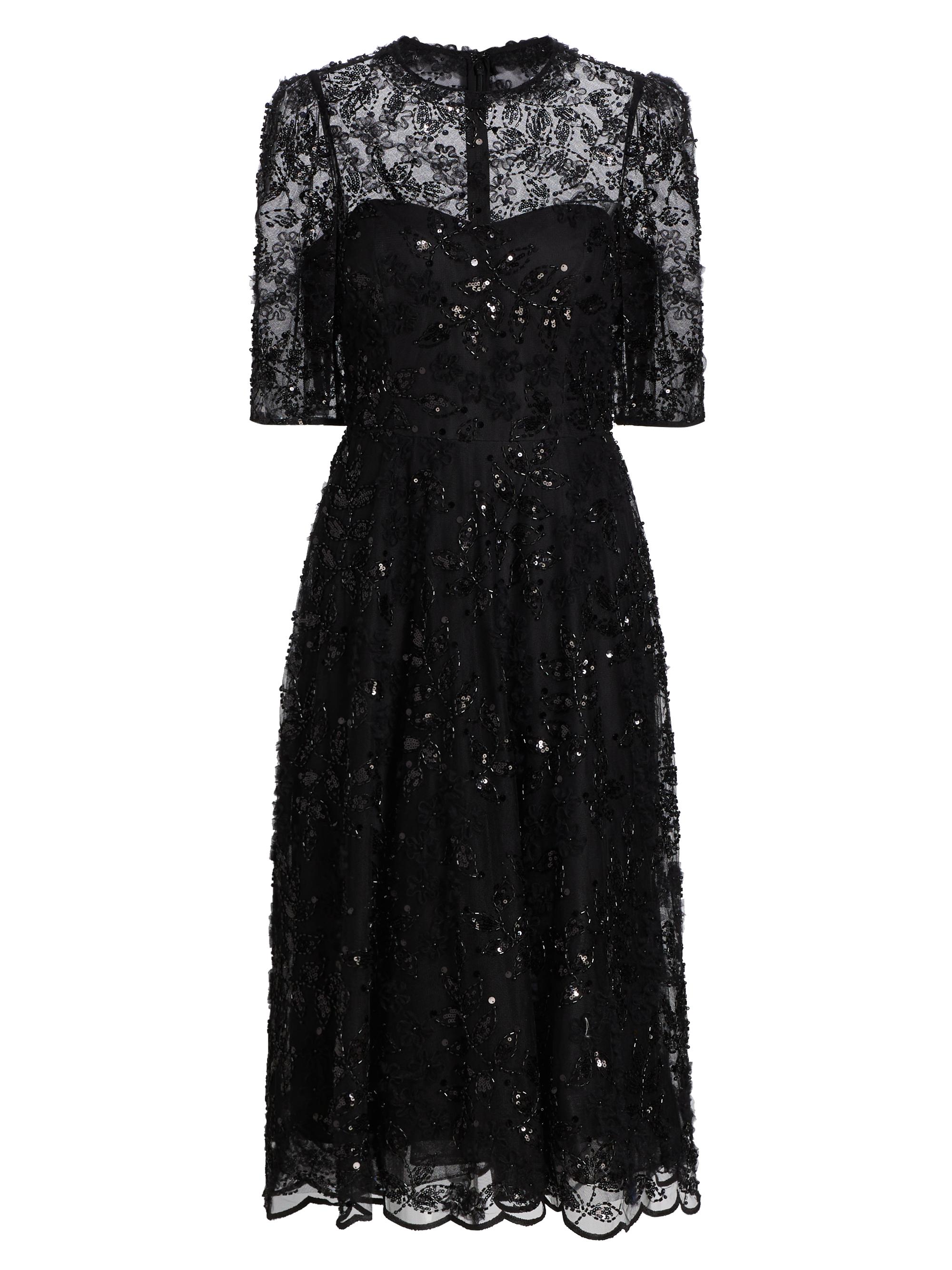 Teri Jon by Rickie Freeman Sequined Lace Cocktail Dress | Saks