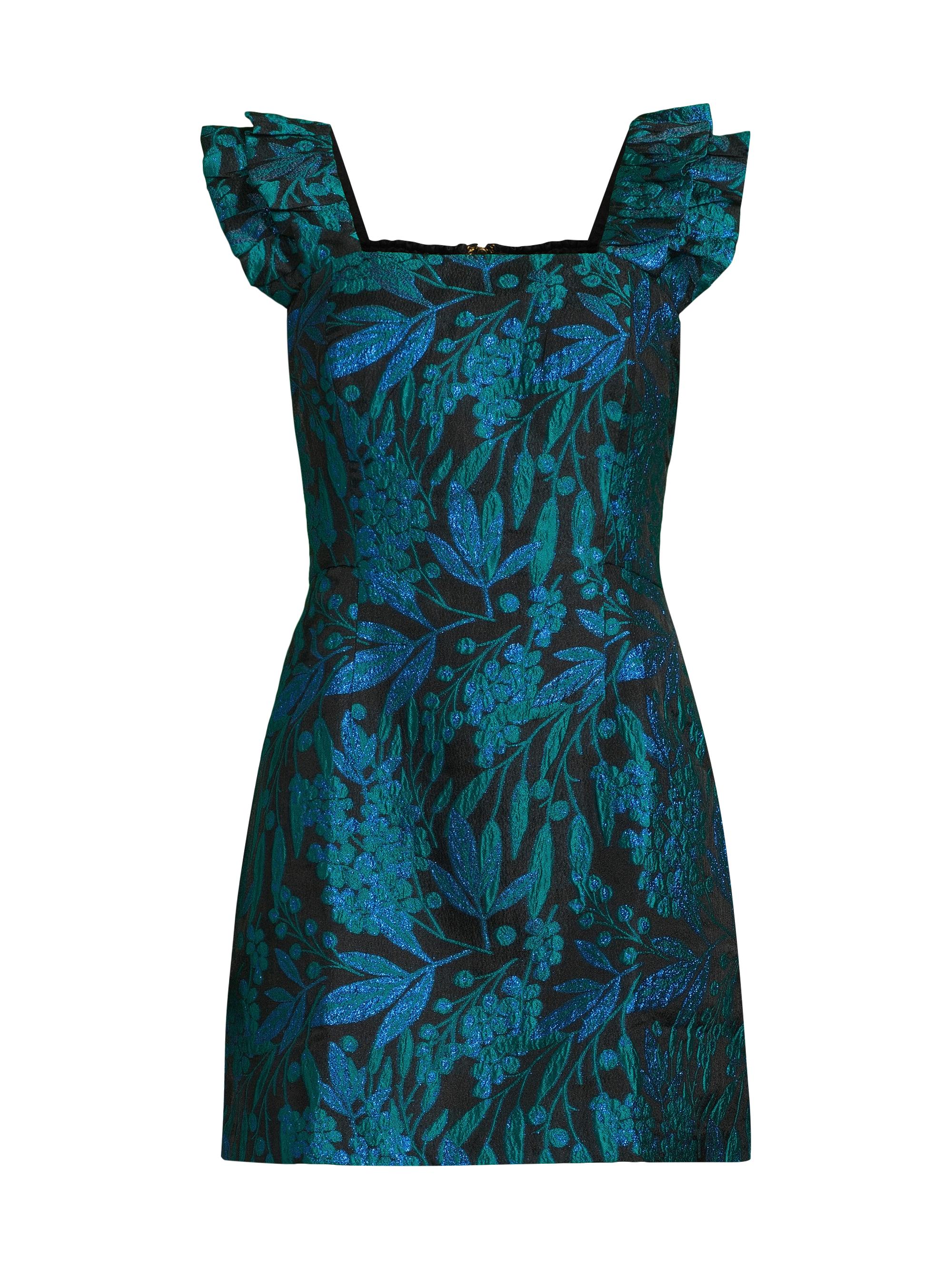 Lilly Pulitzer Women's Lolina Brocade Romper - Deep Lagoon