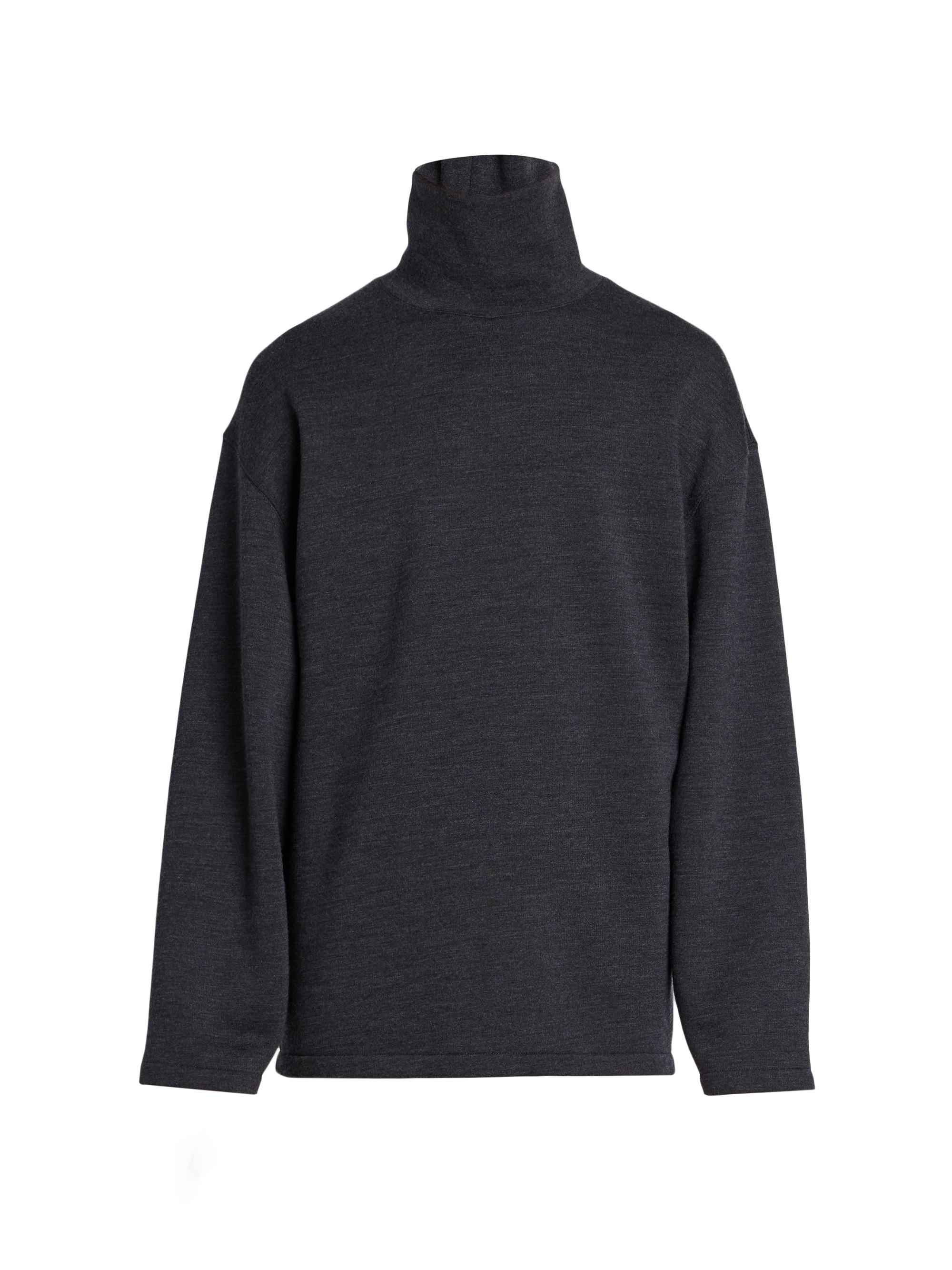 Lemaire Men's Turtleneck Wool-Blend Sweater - Anthracite Melange