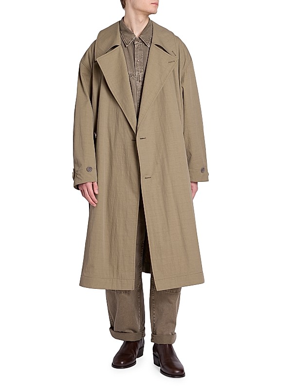 Shop Lemaire Tibetan Cotton-Blend Trench Coat | Saks Fifth Shop Lemaire Tibetan Cotton-Blend Trench Coat | Saks Fifth
