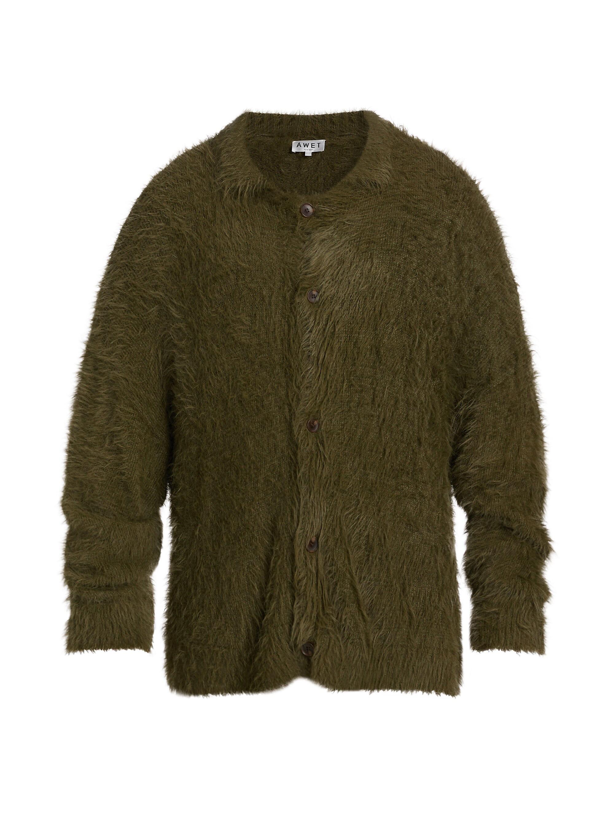 Áwet Men's Make Button-Front Cardigan - Khaki