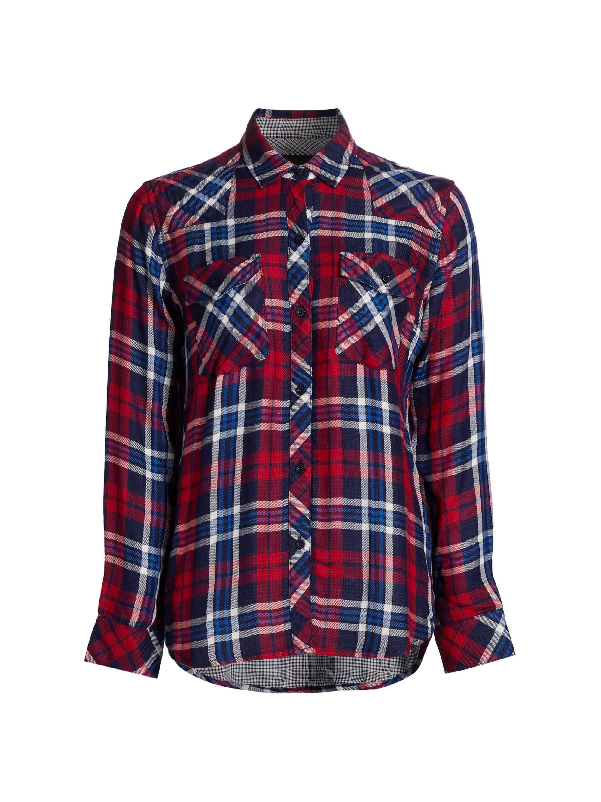 Rails Women's Kendra Plaid Button-Up Shirt - Forest Navy Stone