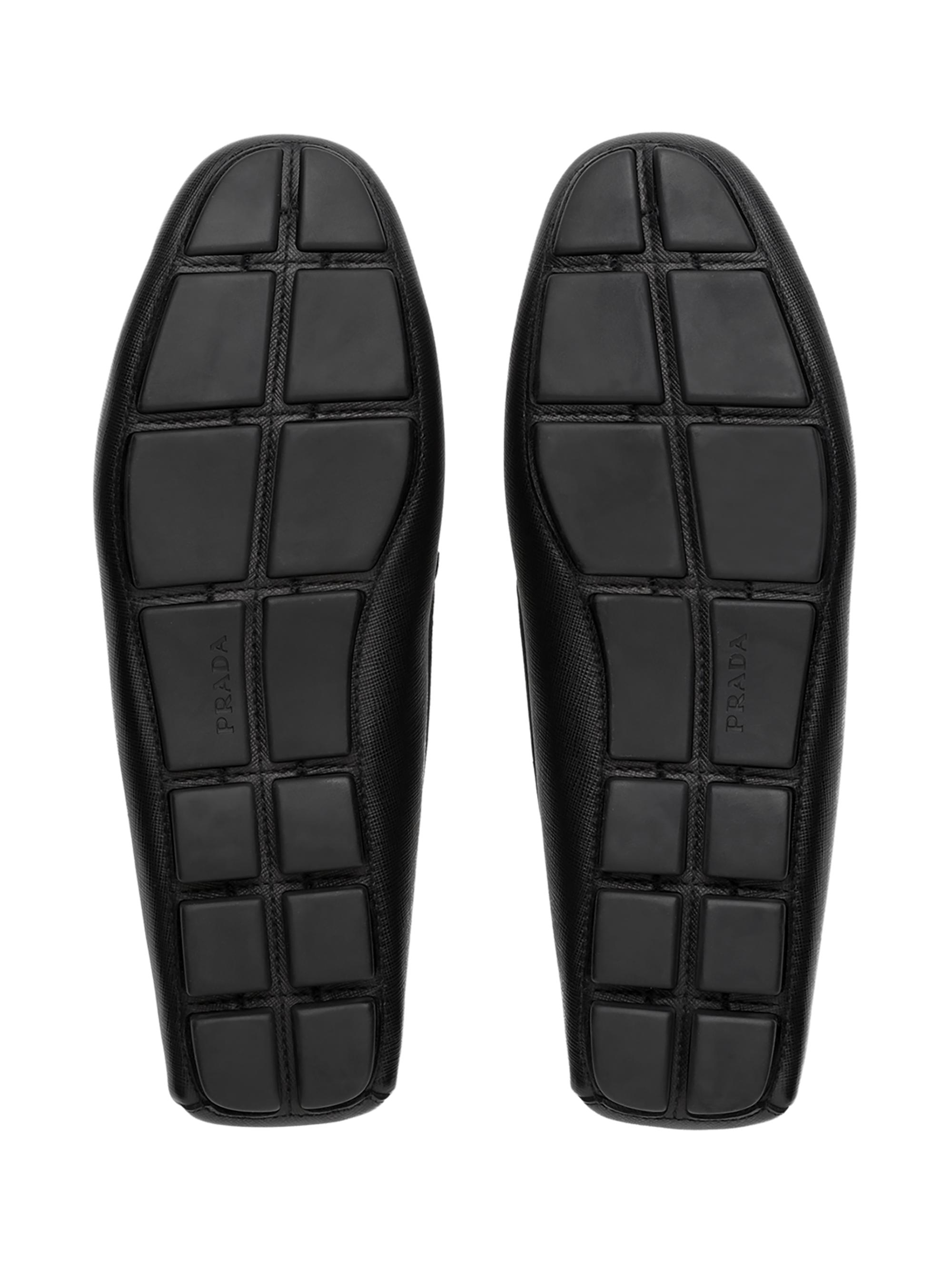 Prada Men's Saffiano Leather Driver Loafers | Saks Fifth Avenue