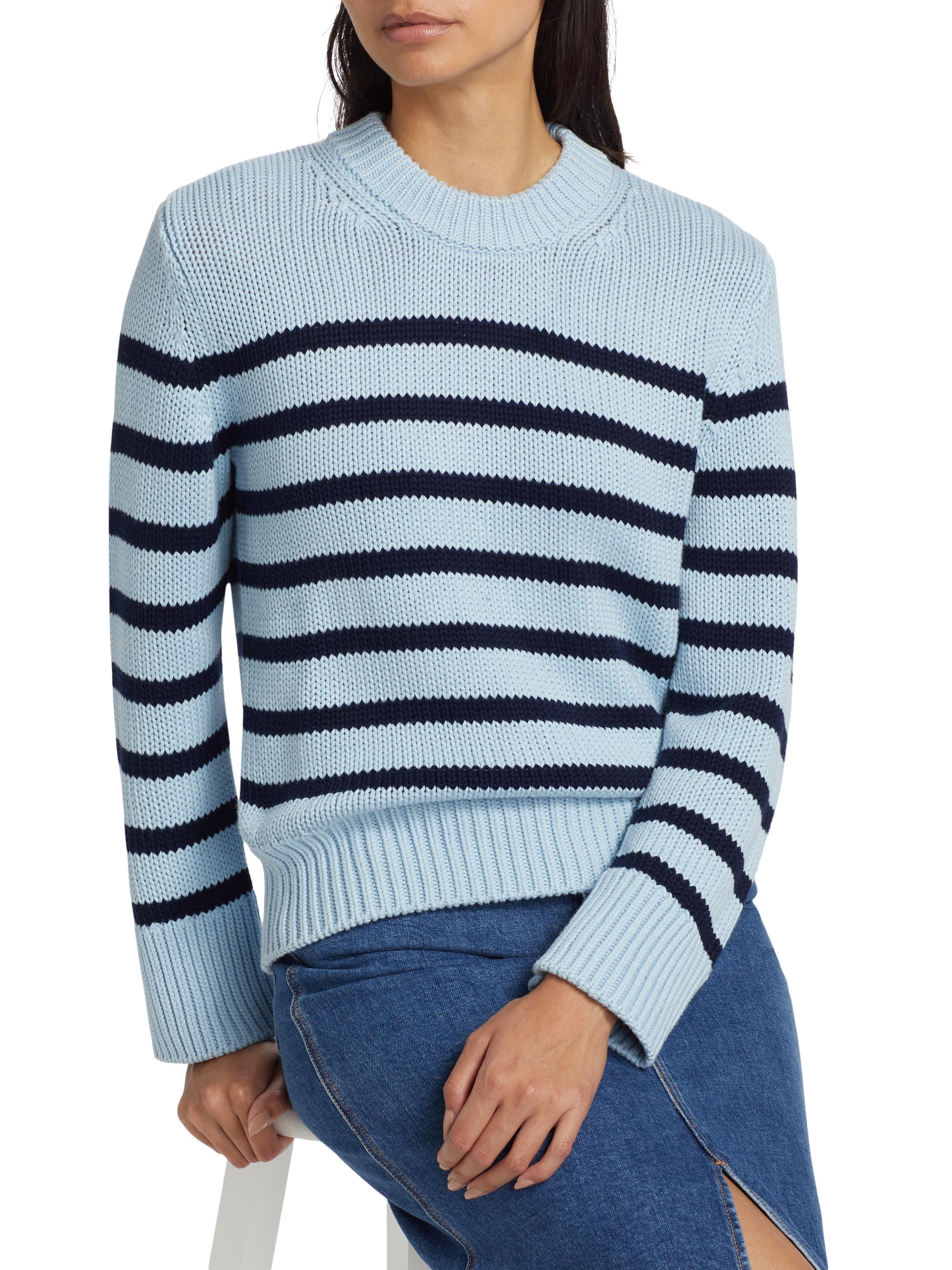 新品　WOMEN’S WR STRIPE CREW NECK KNIT S CG685_SR6139