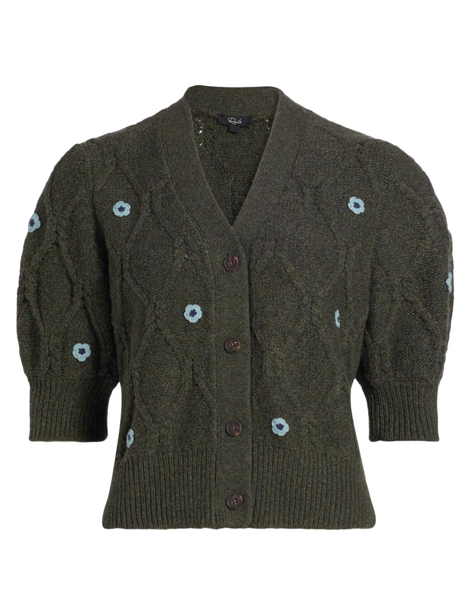 Shop Rails Isla Fisherman Floral Puff-Sleeve Cardigan | Saks Shop Rails Isla Fisherman Floral Puff-Sleeve Cardigan | Saks