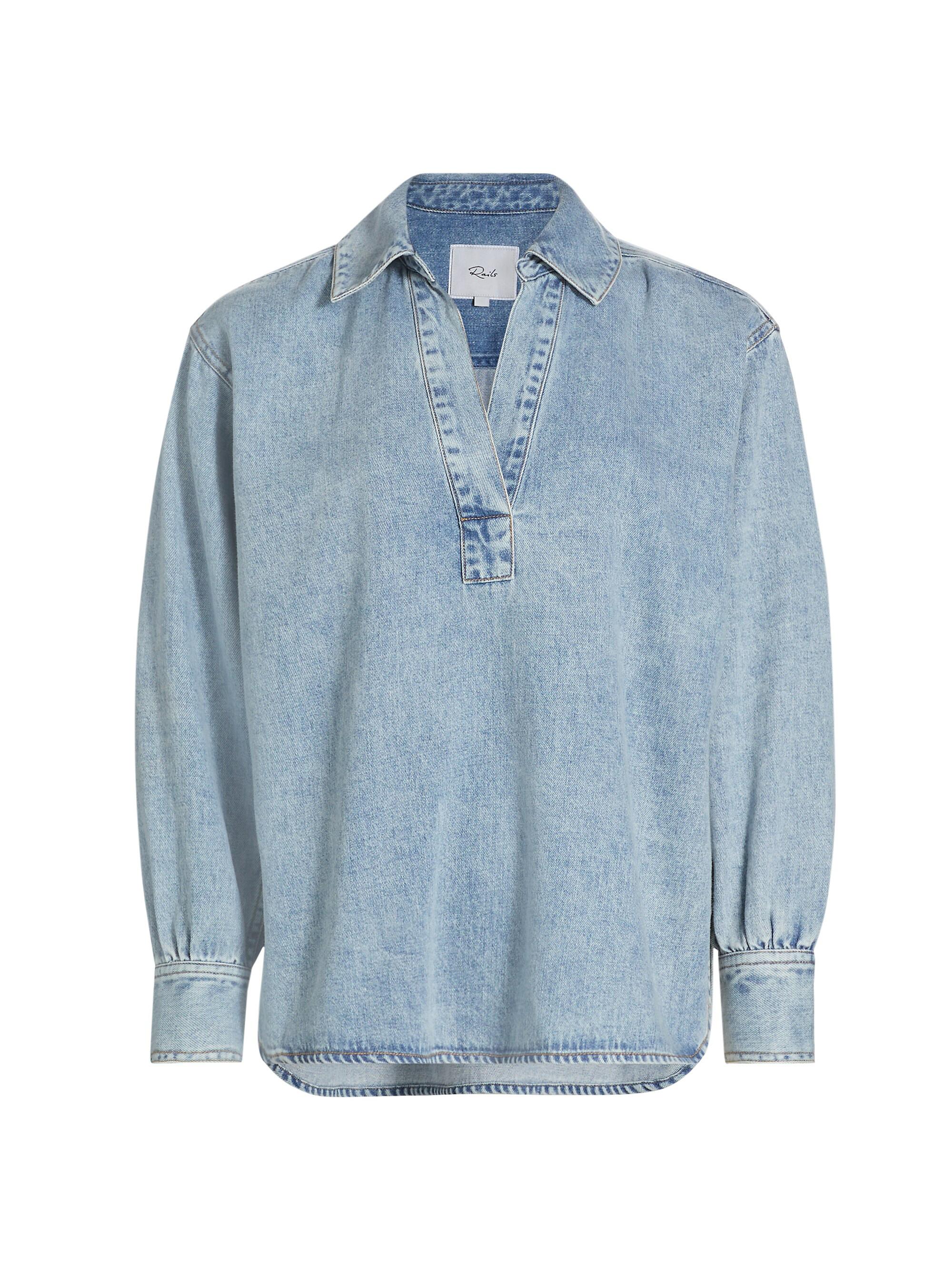 Rails Women's Bennett Denim Top - Faded Indigo