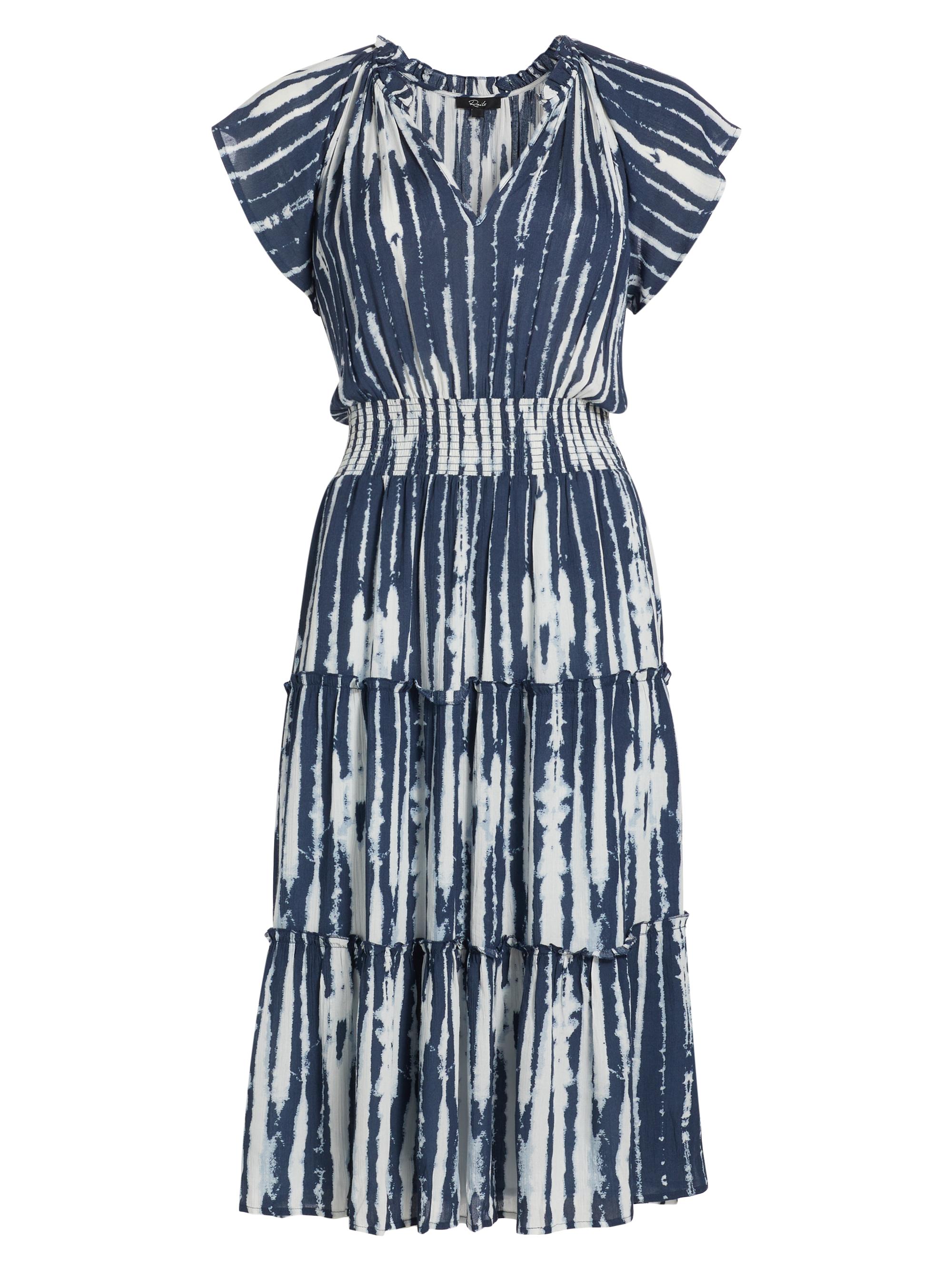 Rails Women's Amellia Tie-Dye Tiered Midi-Dress - Indigo Nile