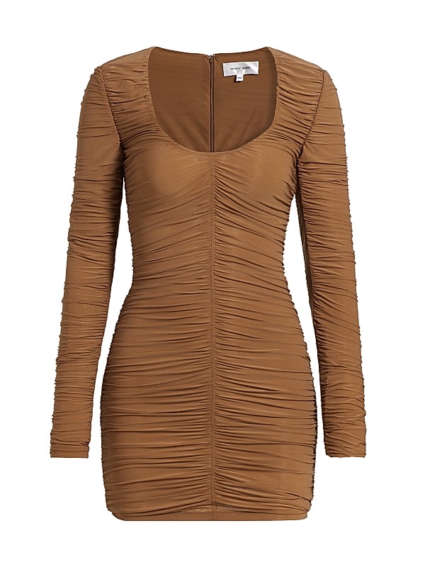 Clair Mesh Ruched Back Mini Dress Clair Mesh Ruched Back Mini Dress