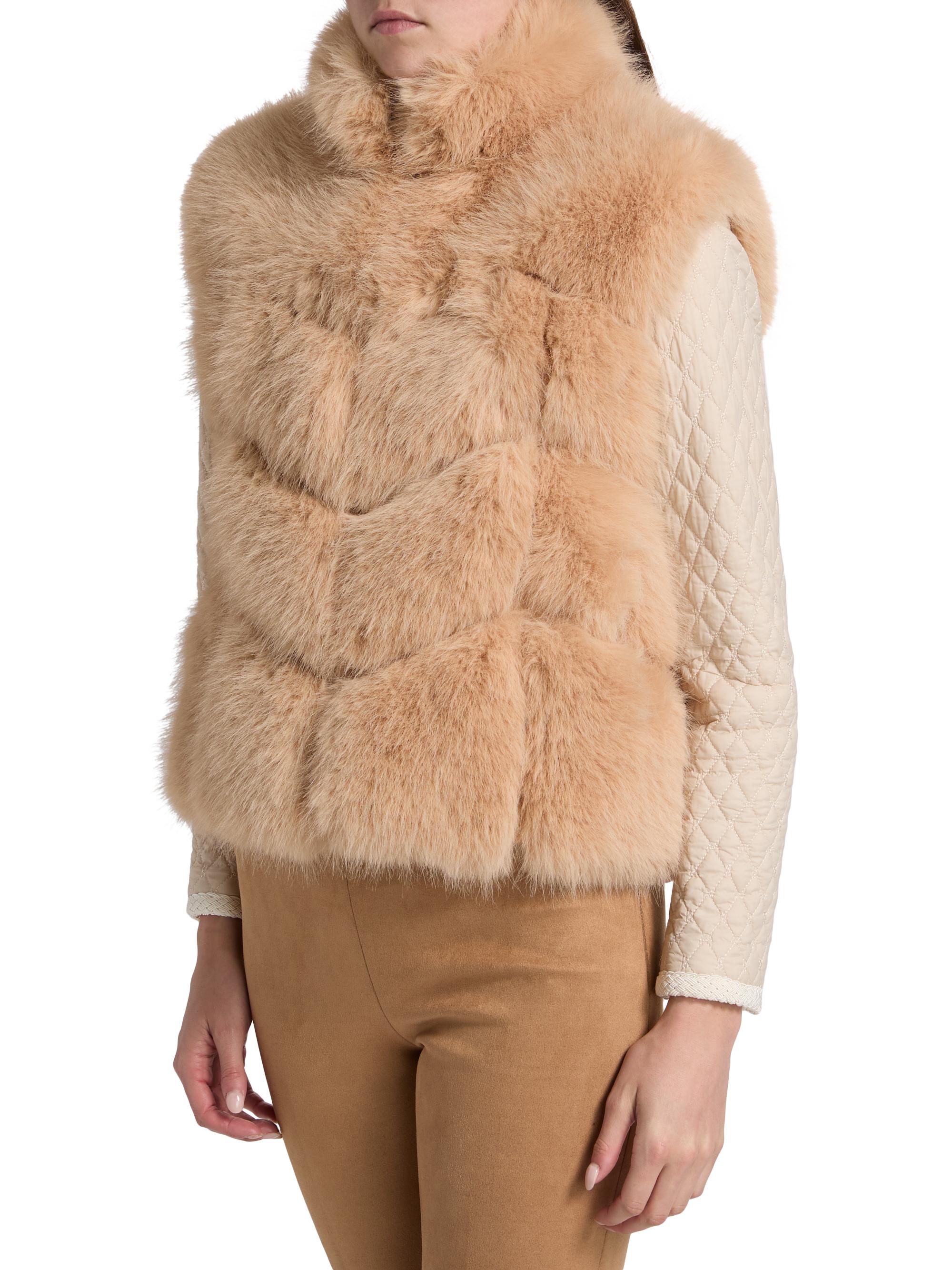 Generation Love Rosario Chevron Faux-Fur Vest | Saks Fifth Avenue