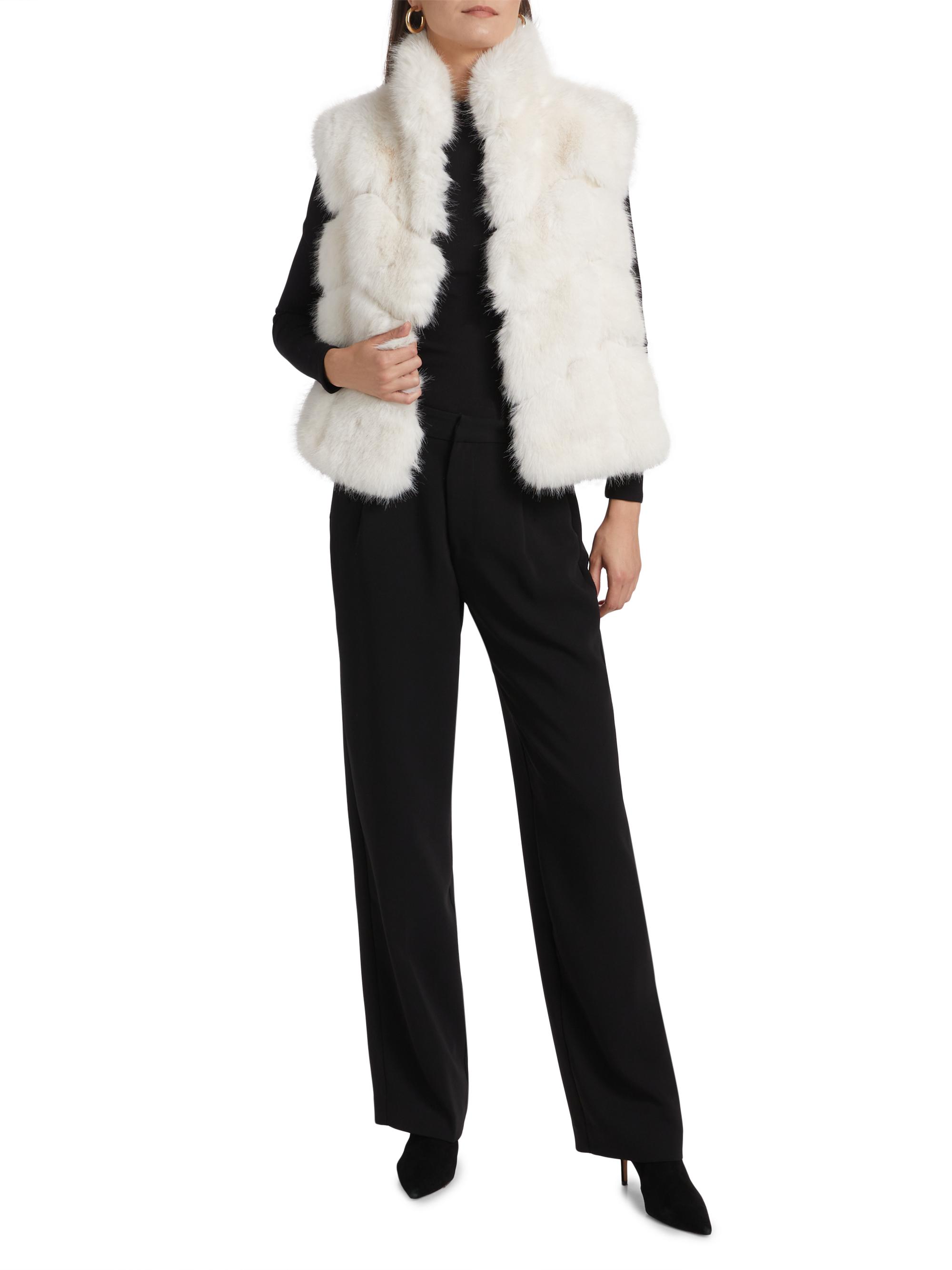 pp* closet FRONT BELT FUR VEST 【公式通販】