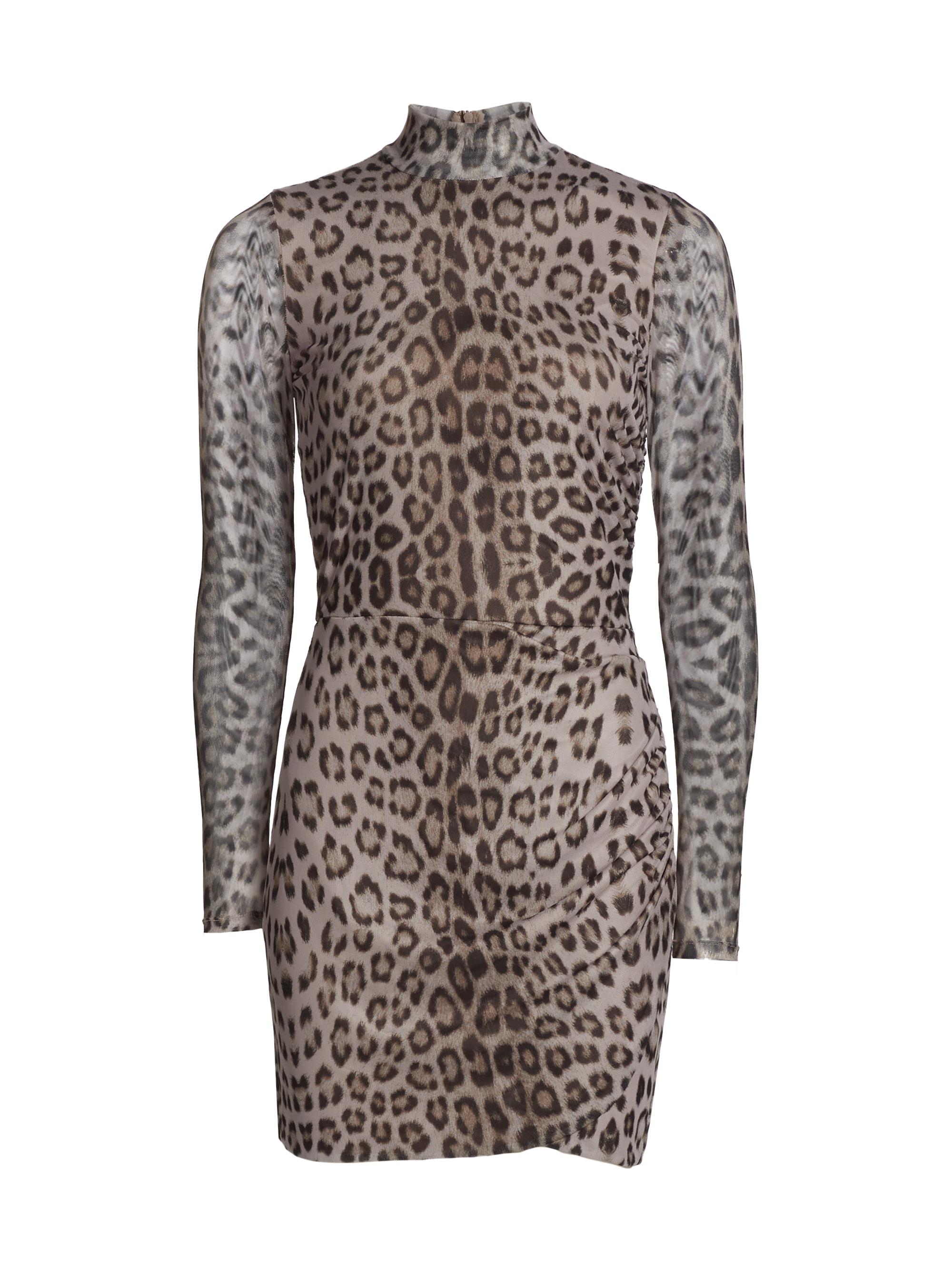 Generation Love Women's Talulla Leopard-Print Mesh Minidress - Leopard