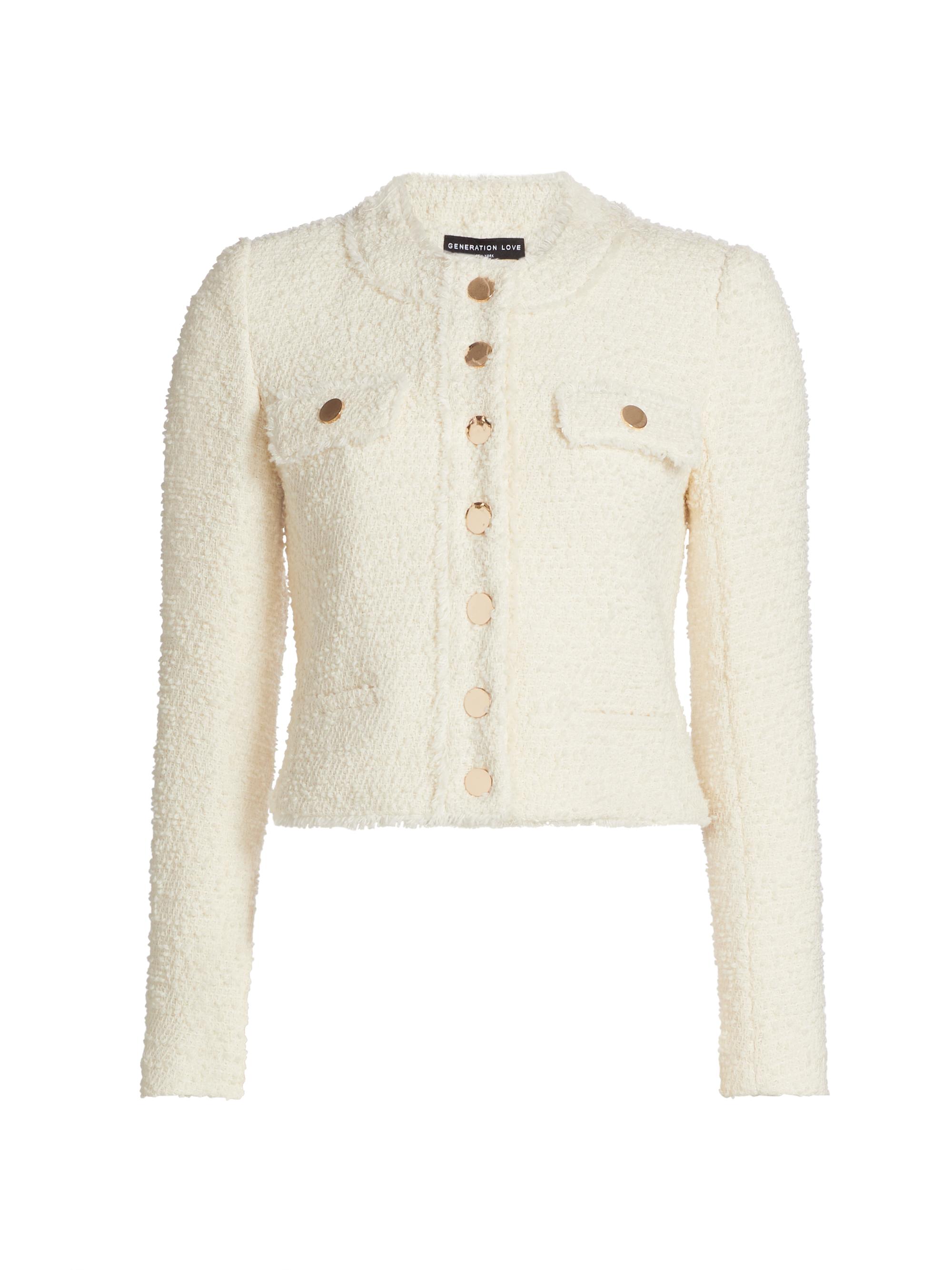 Shop Generation Love Kennedi Shimmer Tweed Jacket | Saks Fifth Avenue