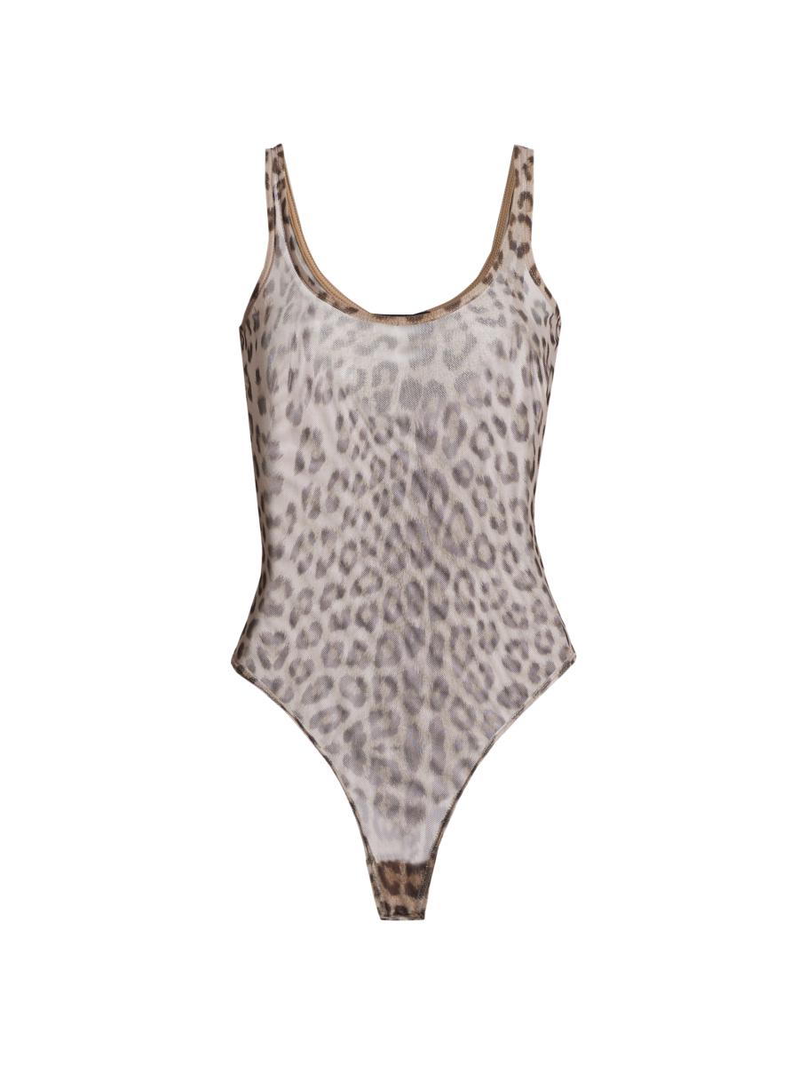 Generation Love Gigi Leopard Mesh Bodysuit | Saks Fifth Avenue
