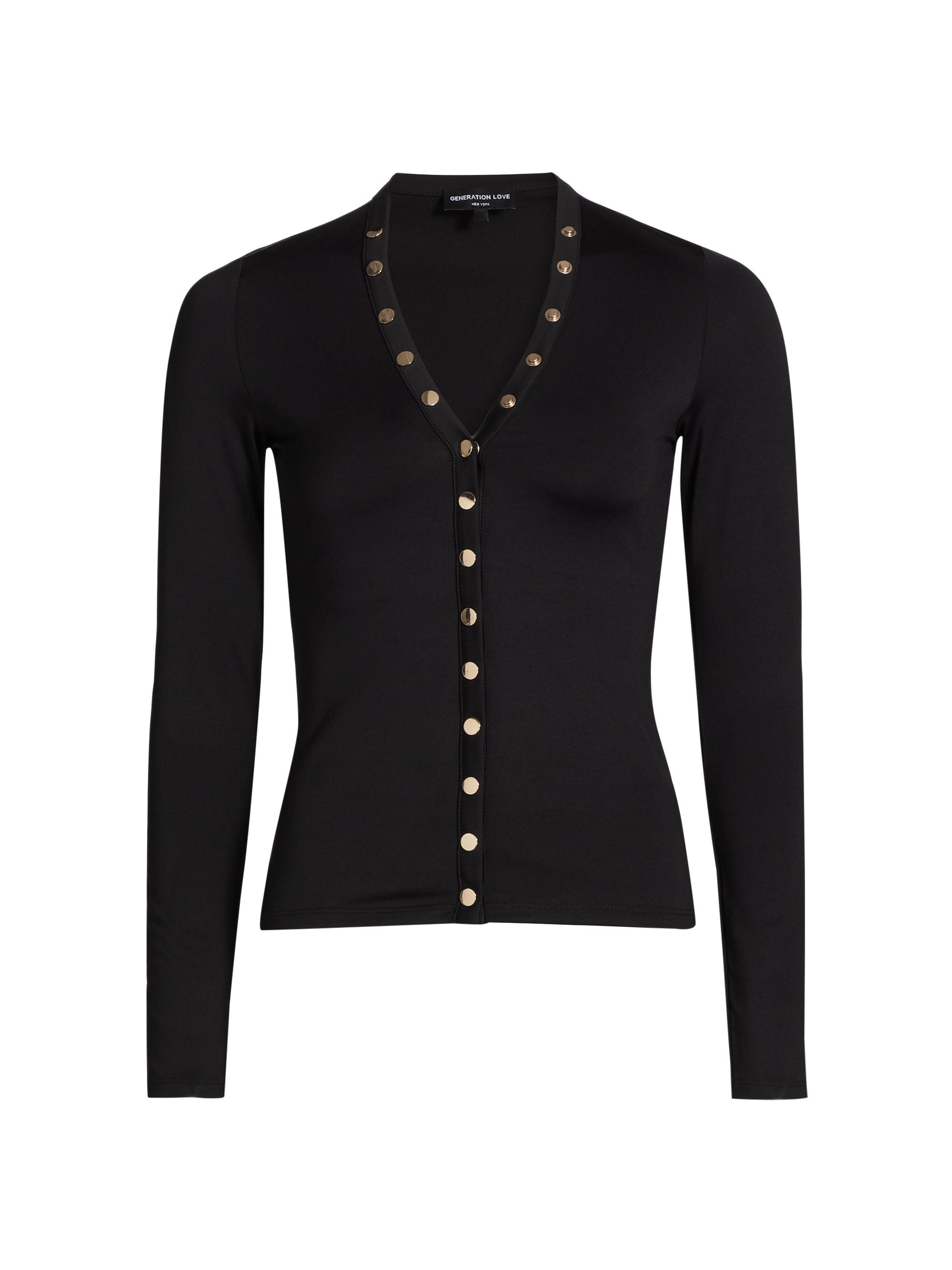 Generation Love Women's Adina Snap Top - Black