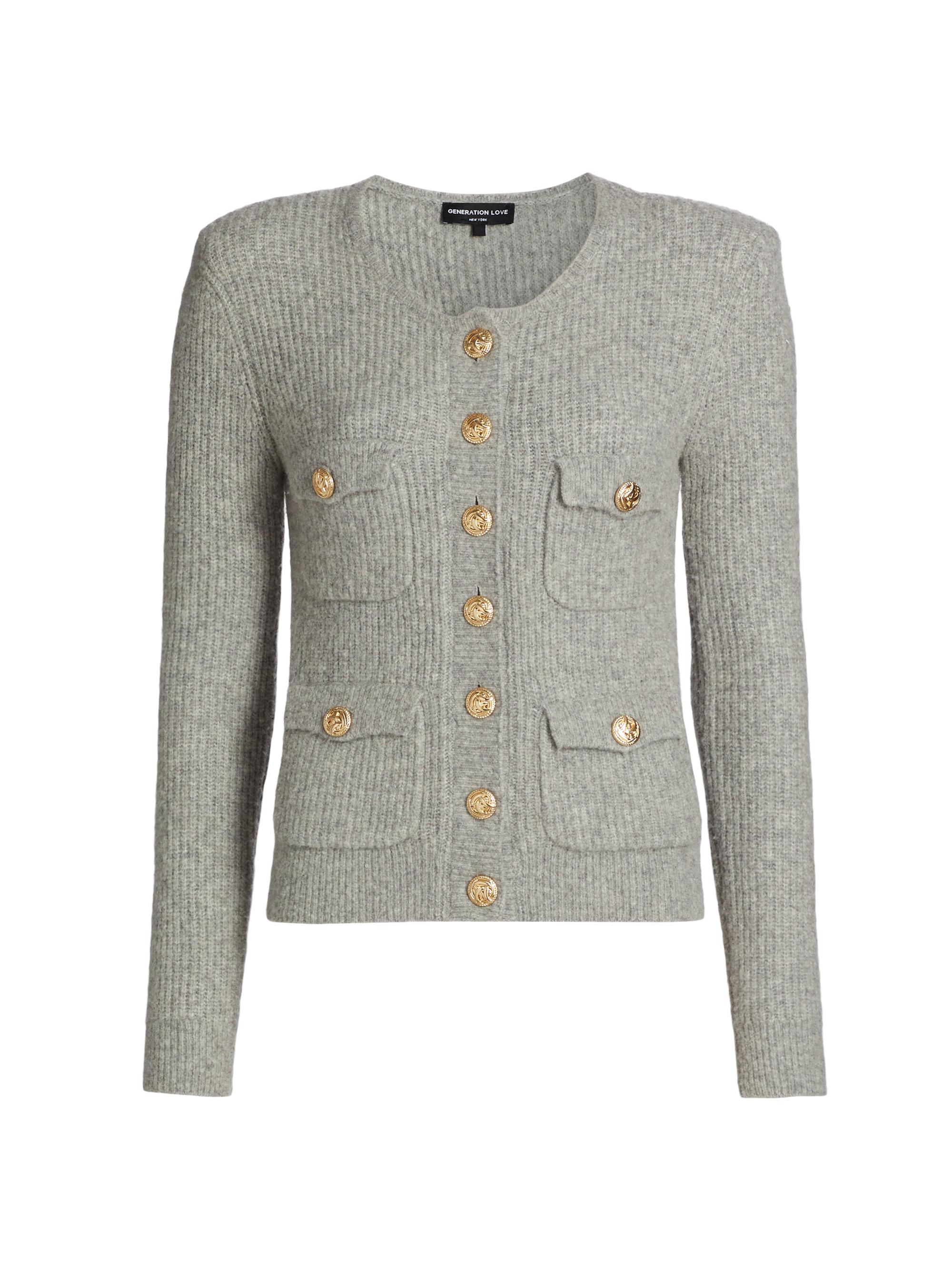 Generation Love Ellison Rib-Knit Cardigan | Saks Fifth Avenue