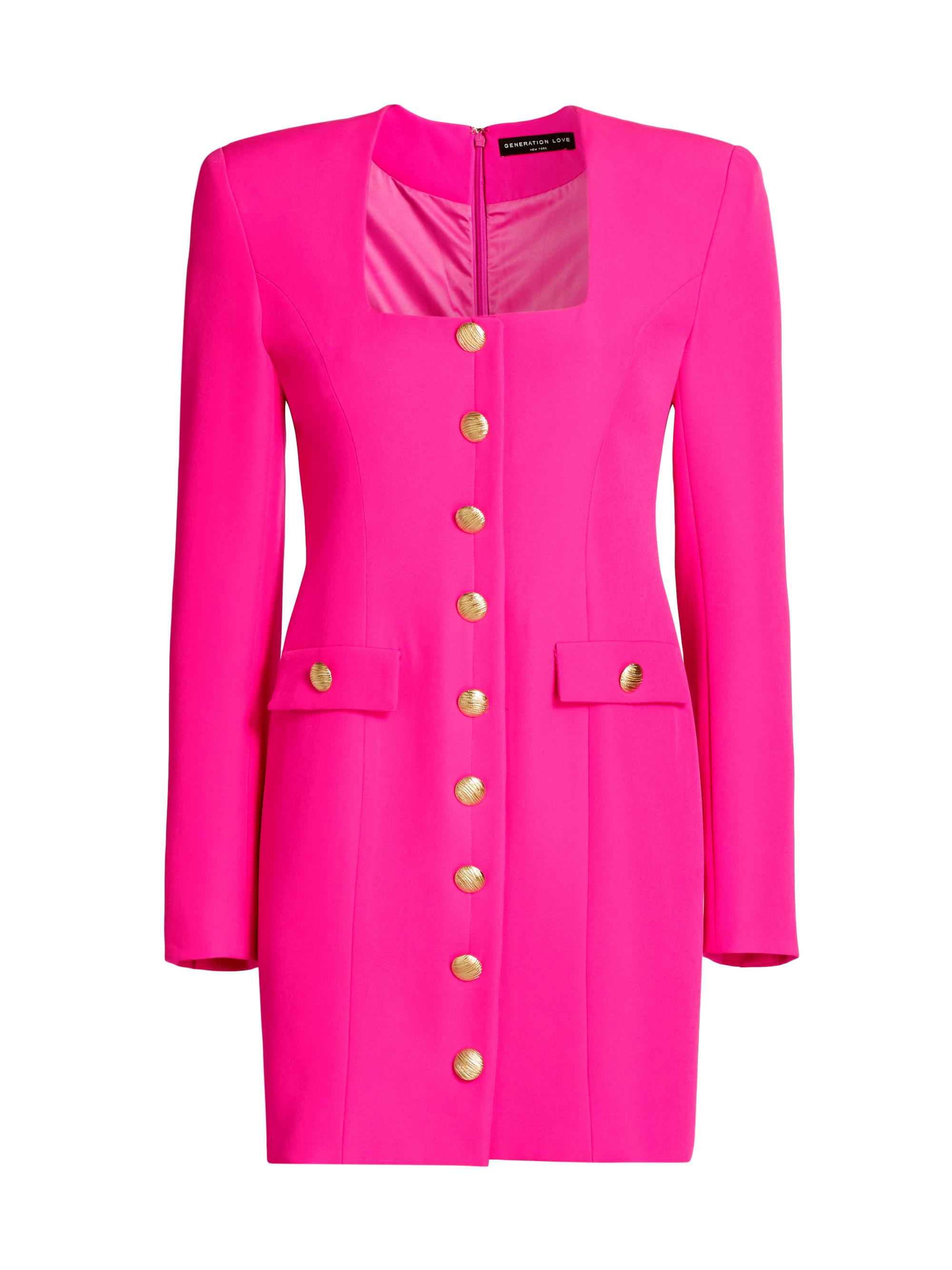 Generation Love Women's Mellie Crepe Minidress - Magenta