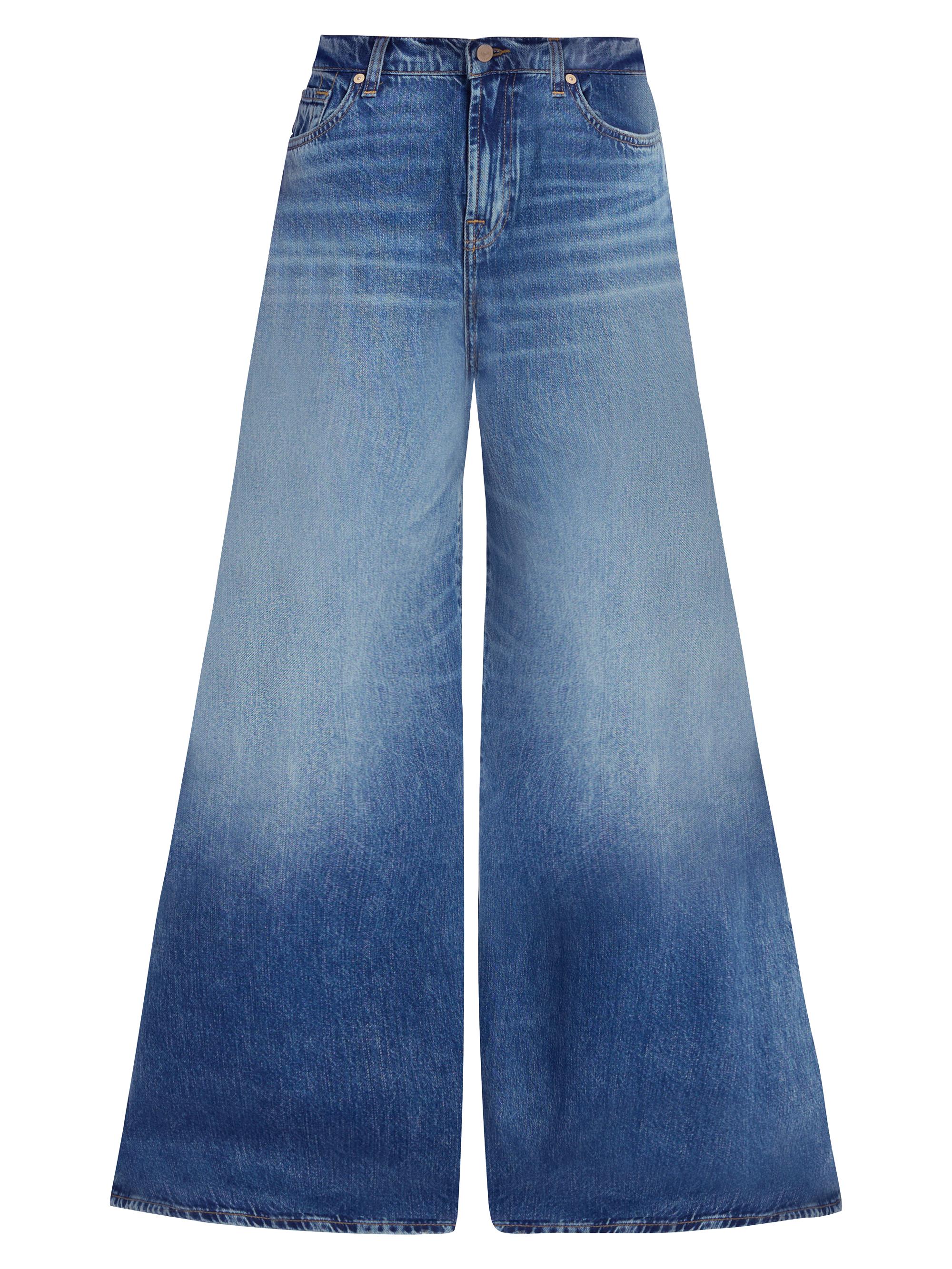 7 For All Mankind Willow Mid-Rise Palazzo Jeans | Saks Fifth Avenue