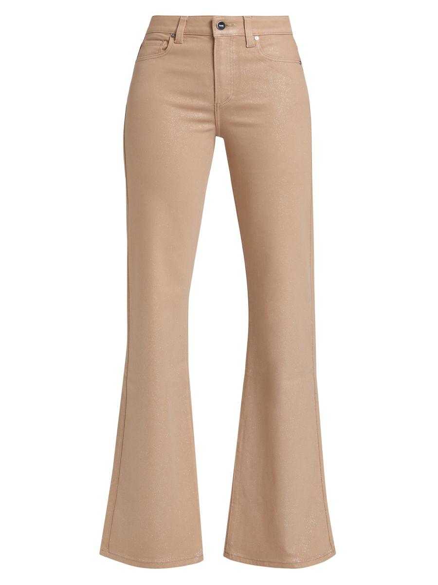 Paige Women's Leenah Coated Flared Pants